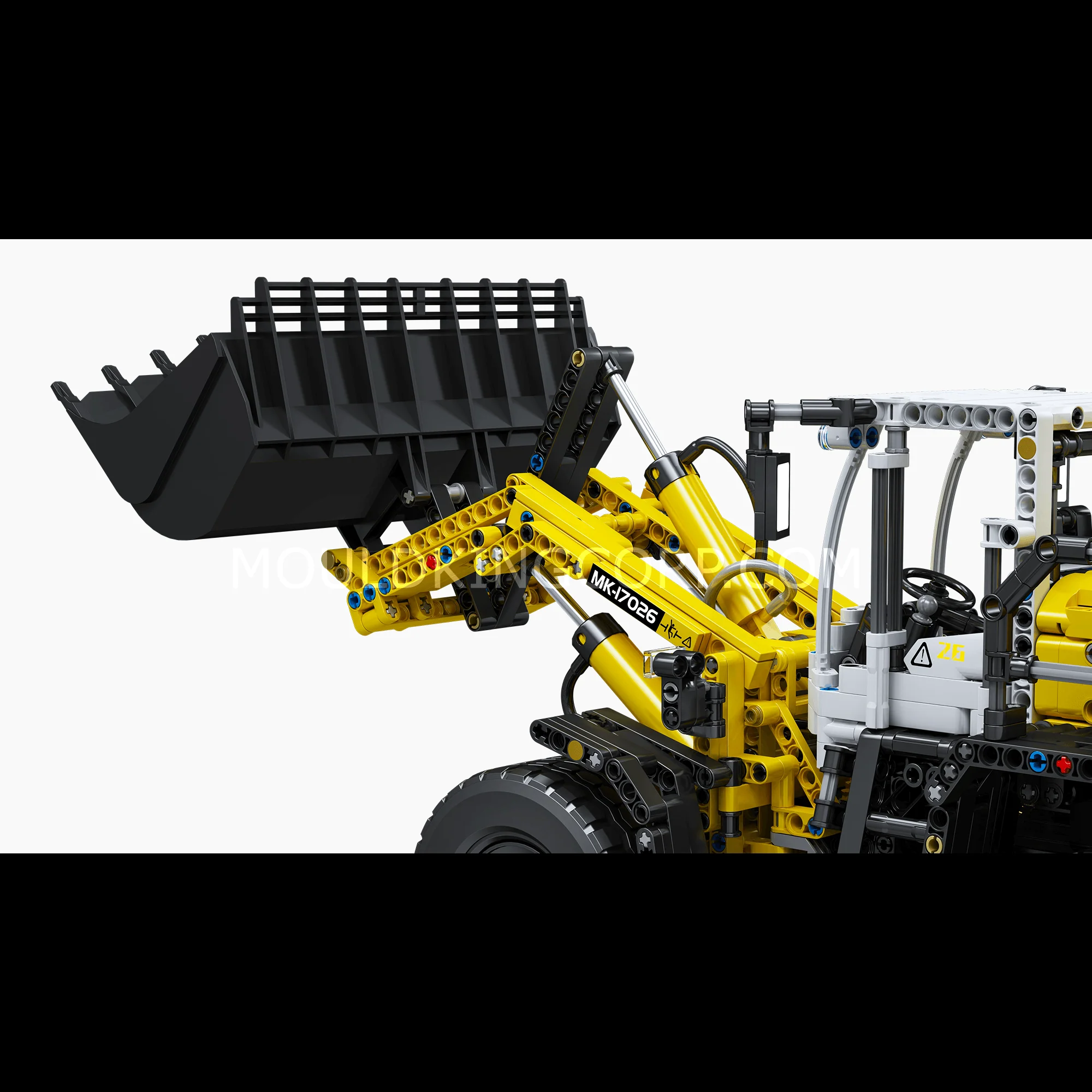Mould King 17026 Pneumatic Construction Wheel Loader Building Set - Image 5