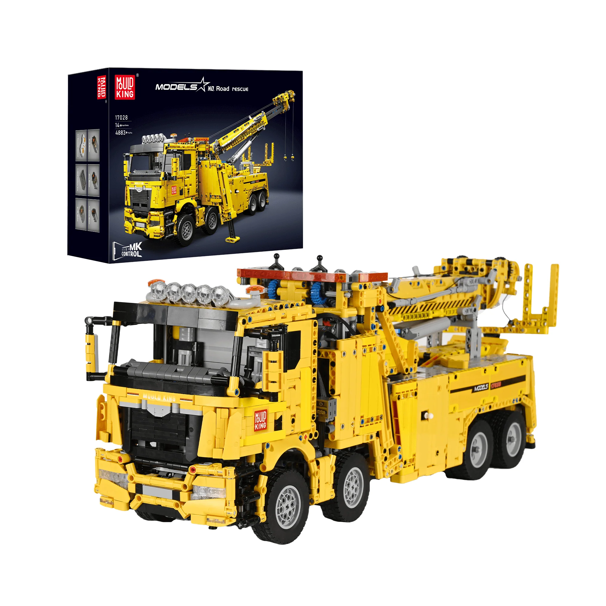 MOULD KING 17028 Remote Controlled Fire & Rescue Truck Building Set | 4,883 PCS