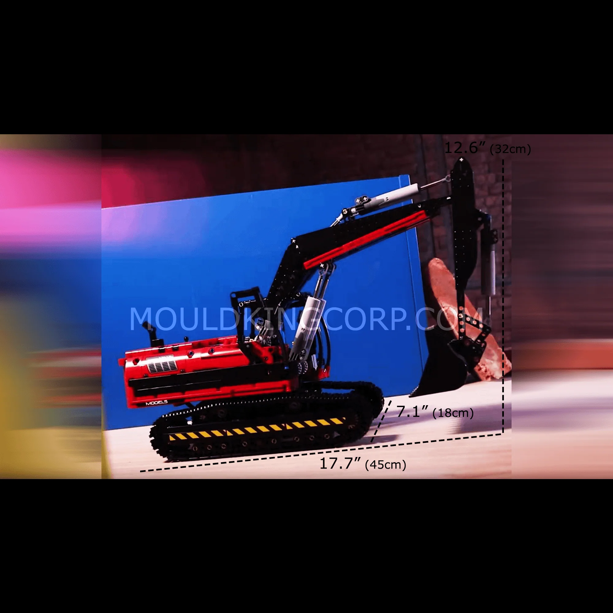 MOULD KING 17032/17033 Mechanical Digger Building Model Set | 1,828 PCS - Image 12