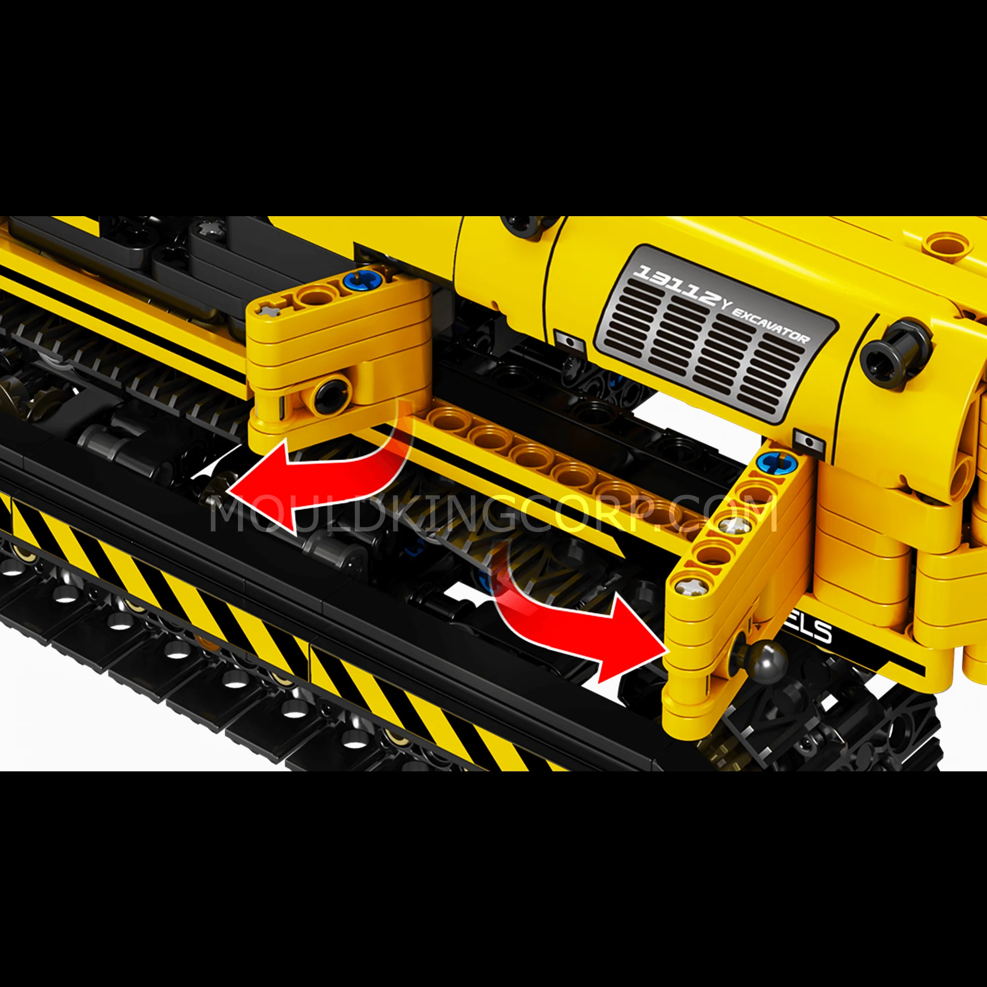MOULD KING 17032/17033 Mechanical Digger Building Model Set | 1,828 PCS - Image 4