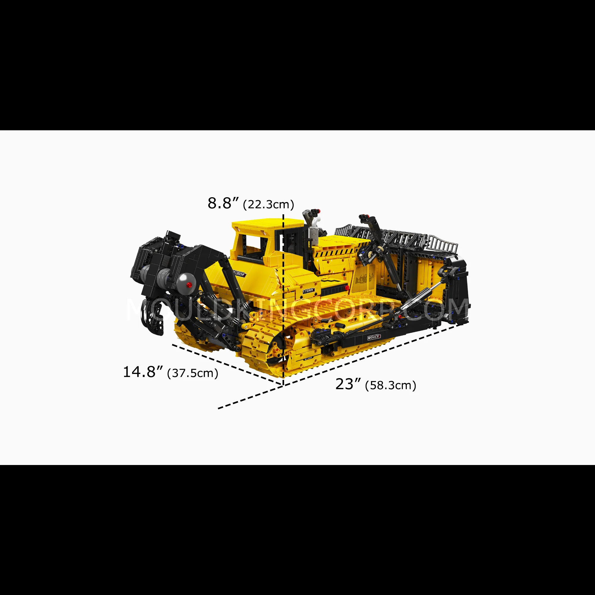 MOULD KING 17049 Liebherr PR766 Remote Controlled Bulldozer Building Set | 3,568 PCS - Image 6