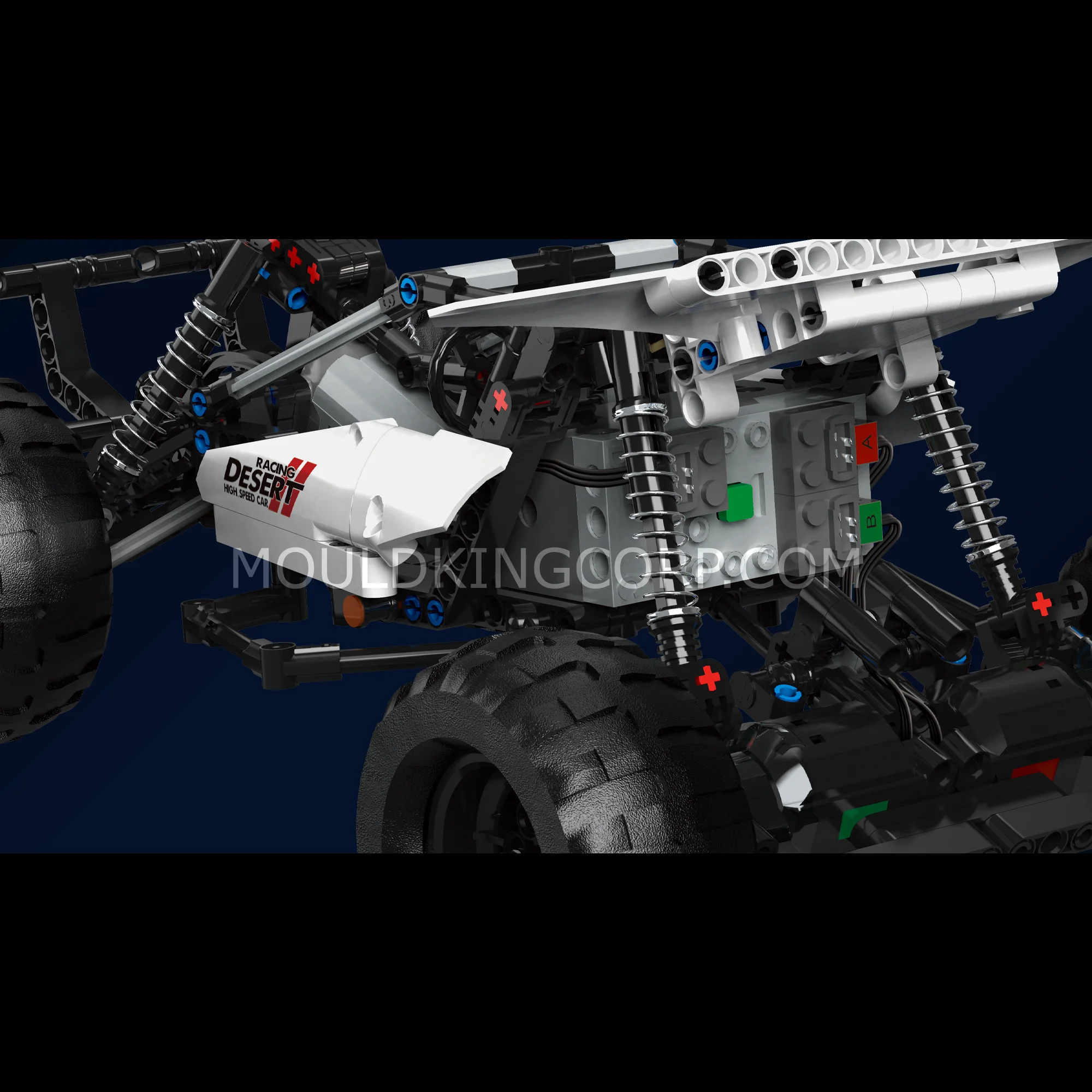 MOULD KING 18001 Desert Racing Buggy Remote Controlled Building Set | 409 PCS - Image 4