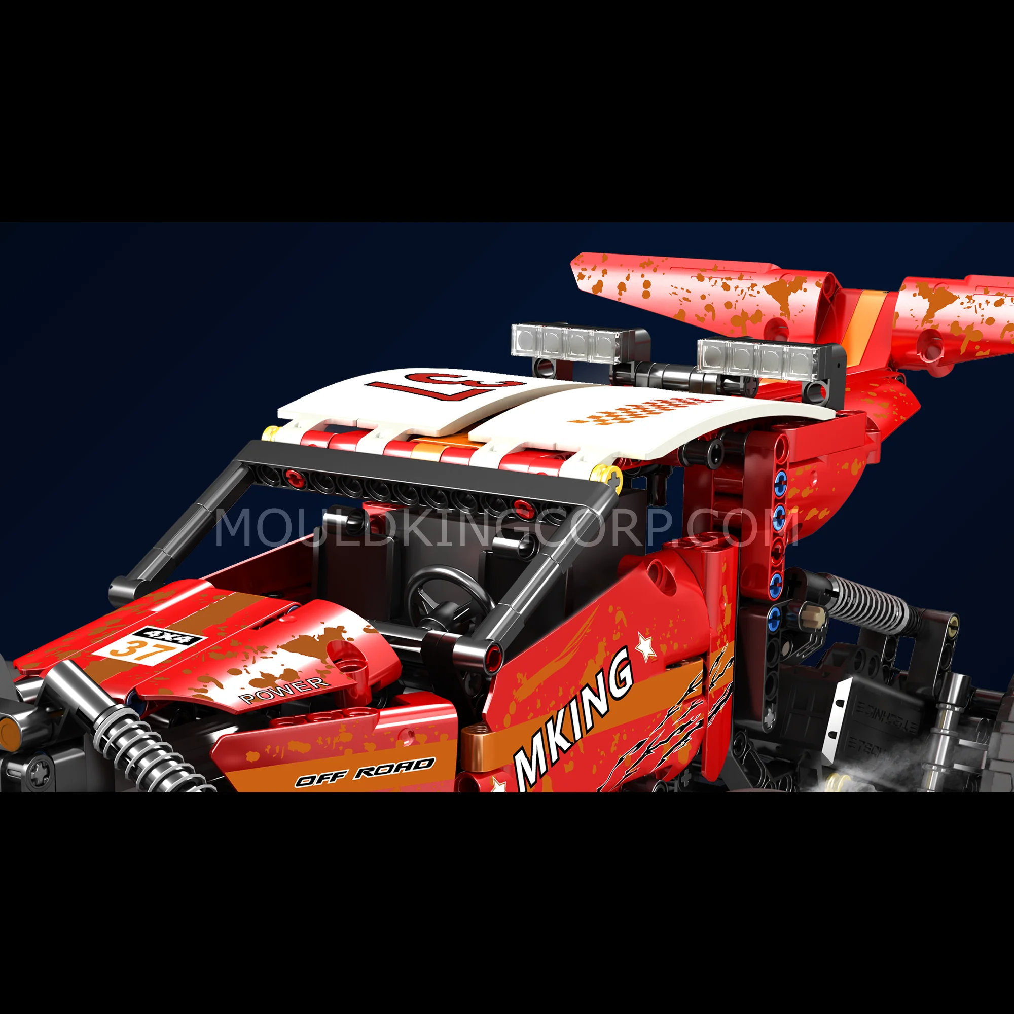 MOULD KING 18019B Hurricane Graffiti Buggy Remote Controlled Building Set | 708 PCS - Image 5