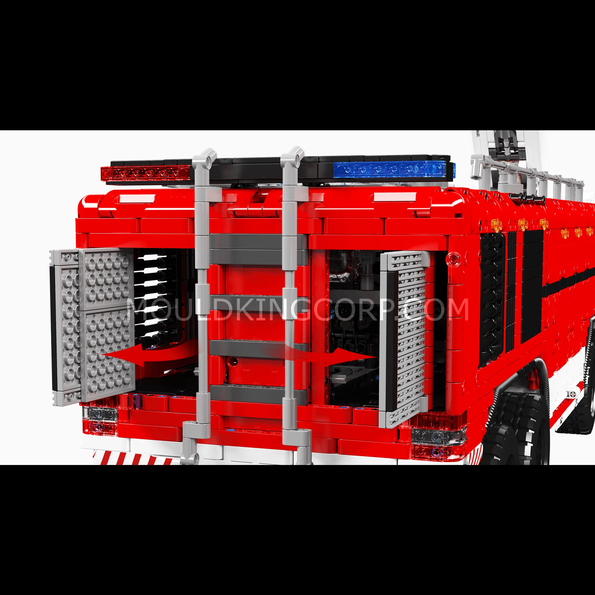 MOULD KING 19004S RC Pneumatic Airport Rescue Vehicle Building Set | 6,653 PCS - Image 3