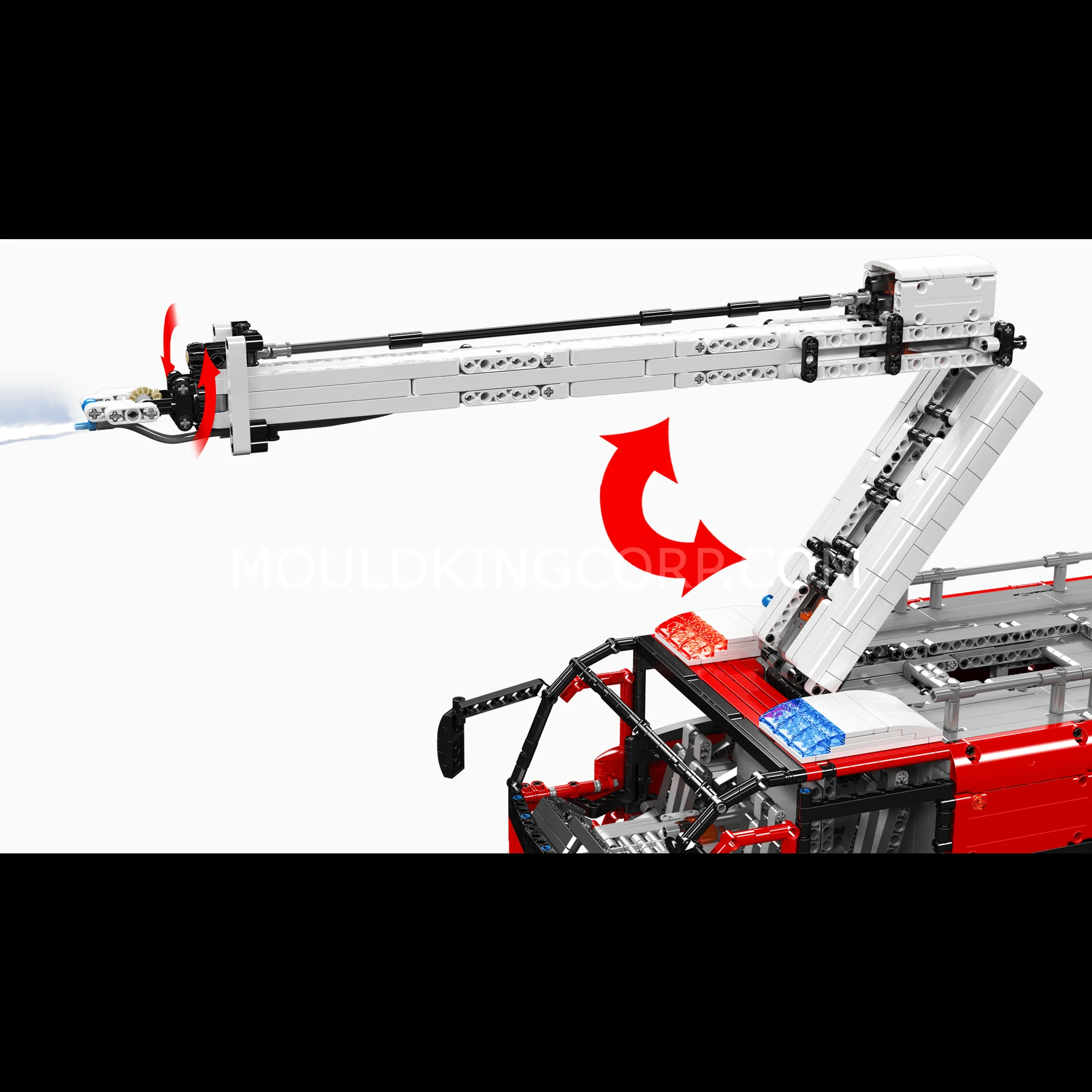 MOULD KING 19004S RC Pneumatic Airport Rescue Vehicle Building Set | 6,653 PCS - Image 5