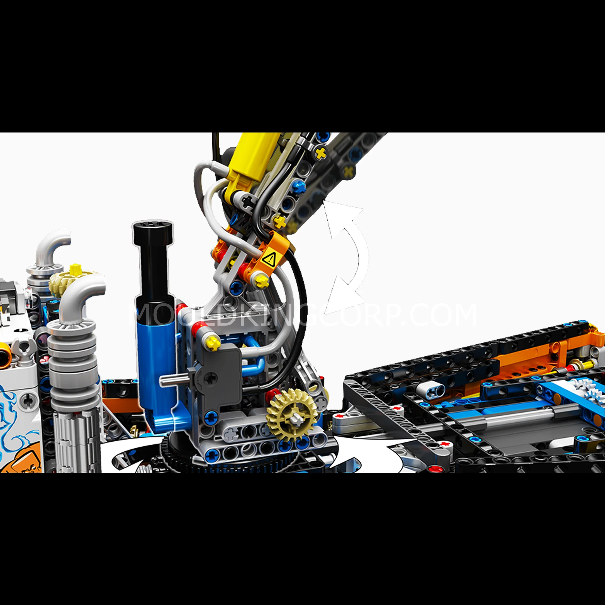Mould King 19014 Pneumatic Concrete Pump Truck | 2,132 PCS - Image 3