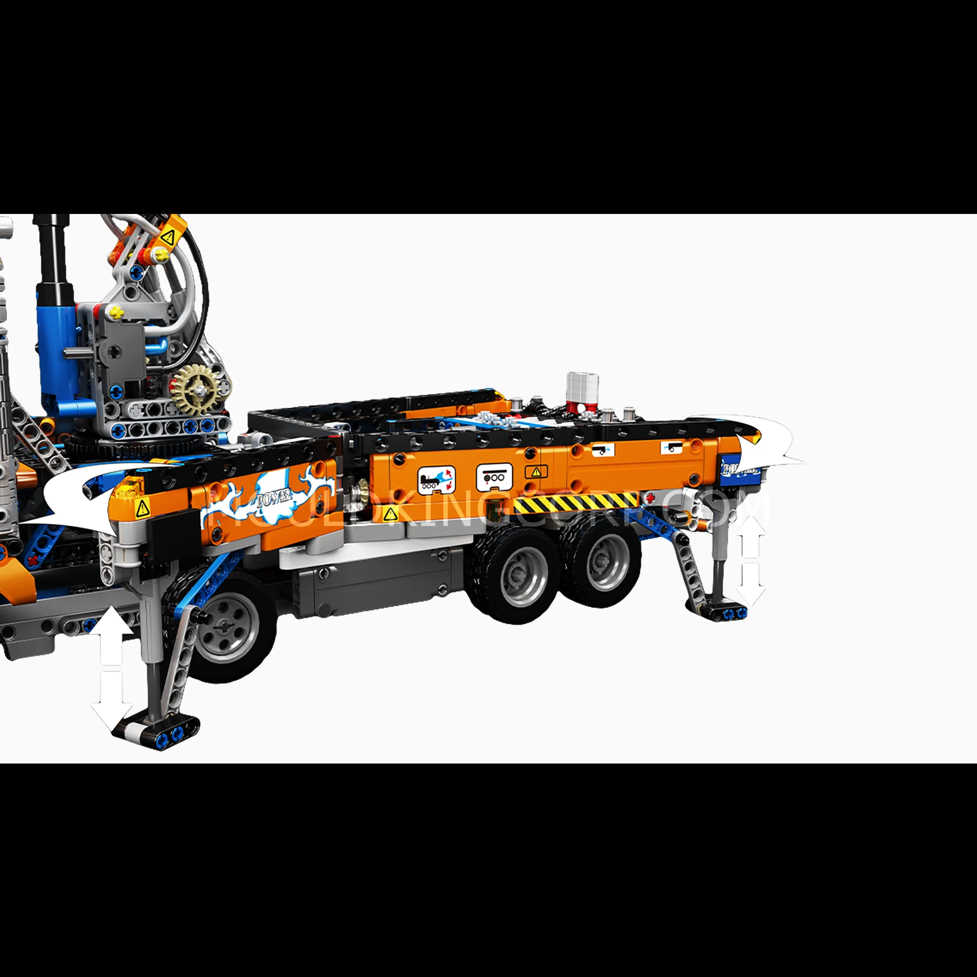 Mould King 19014 Pneumatic Concrete Pump Truck | 2,132 PCS - Image 4