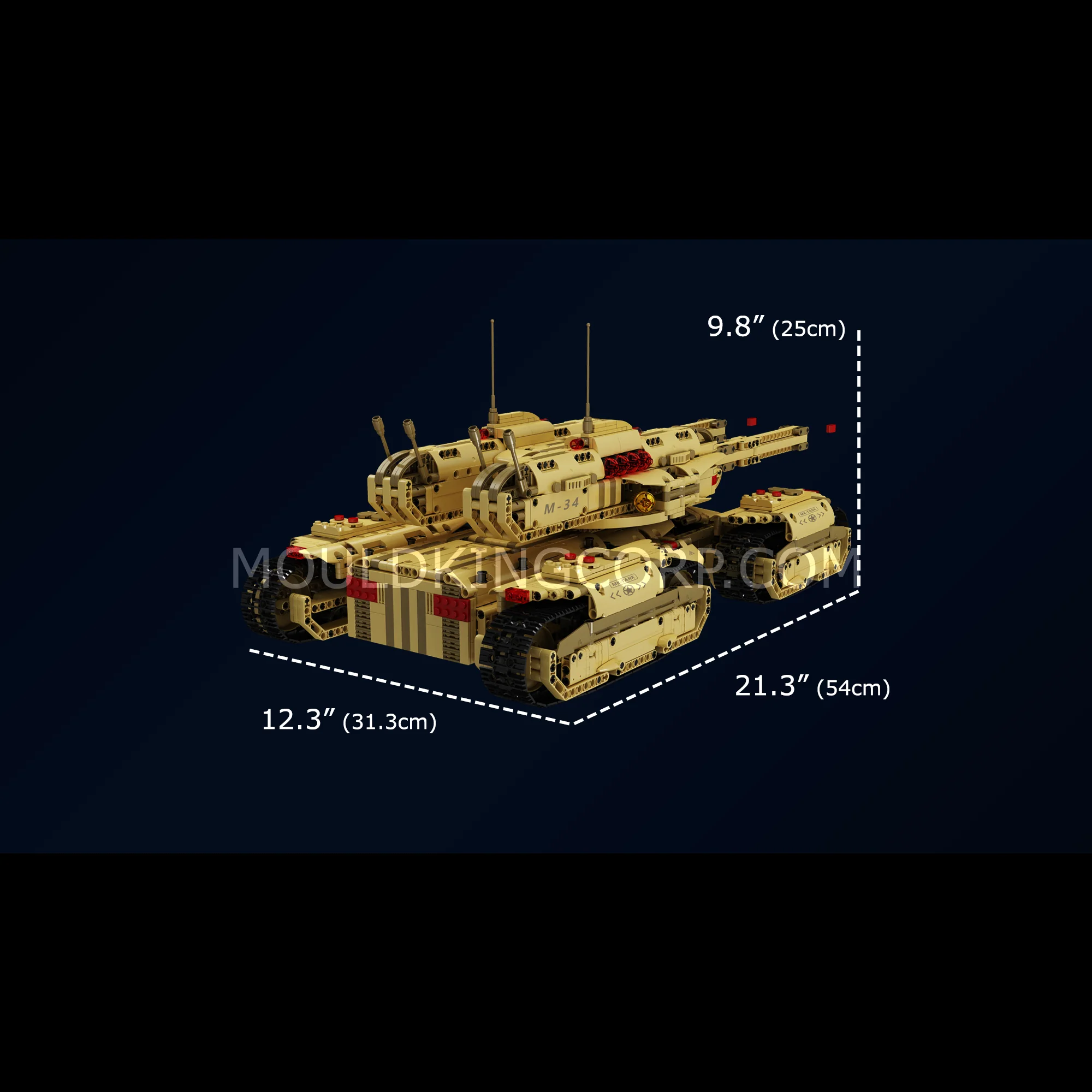 Mould King 20011 Motorized Mammoth Tank Building Set | 3,445 PCS - Image 6