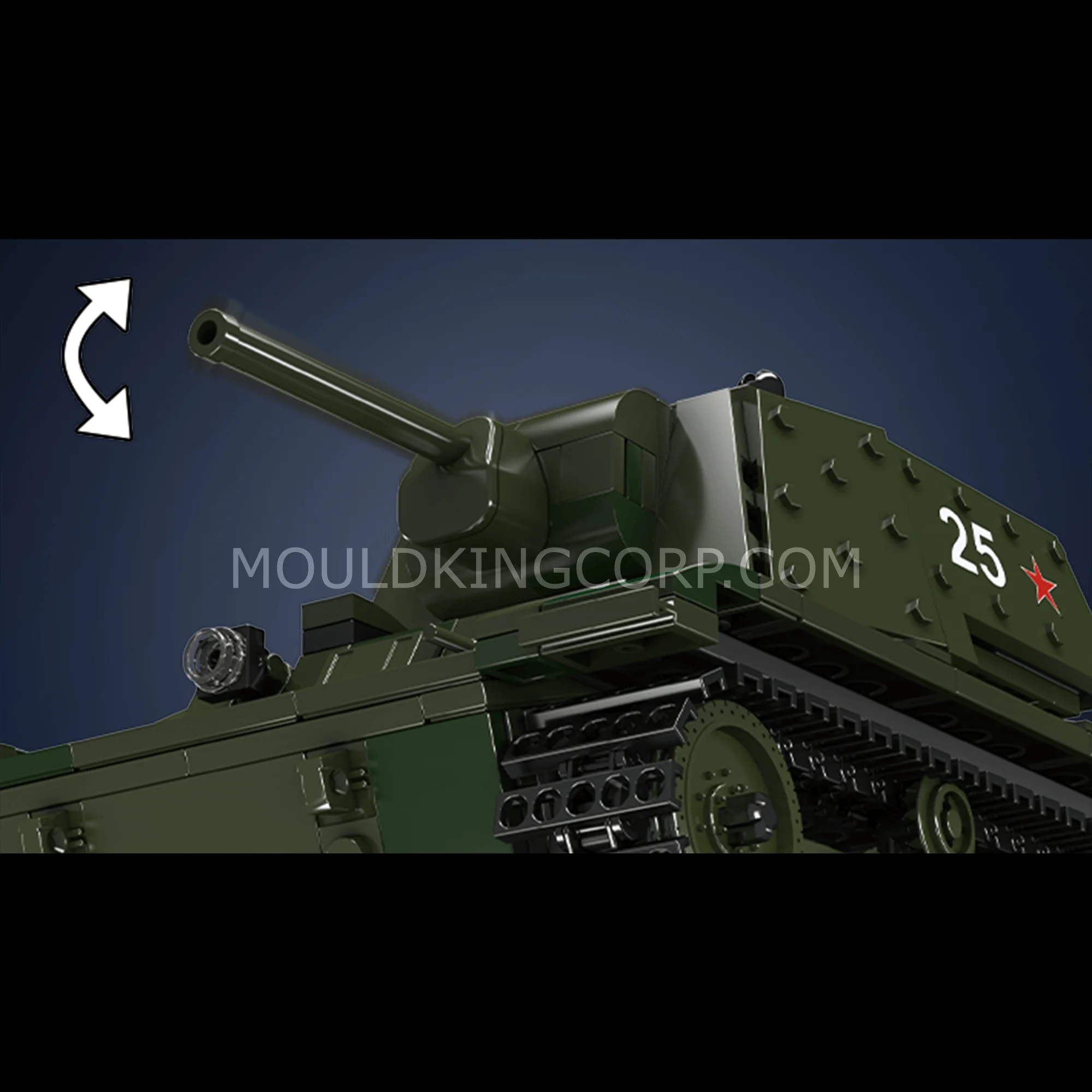 MOULD KING 20025 KV-1 Tank Remote Controlled Building Set | 924 PCS - Image 4