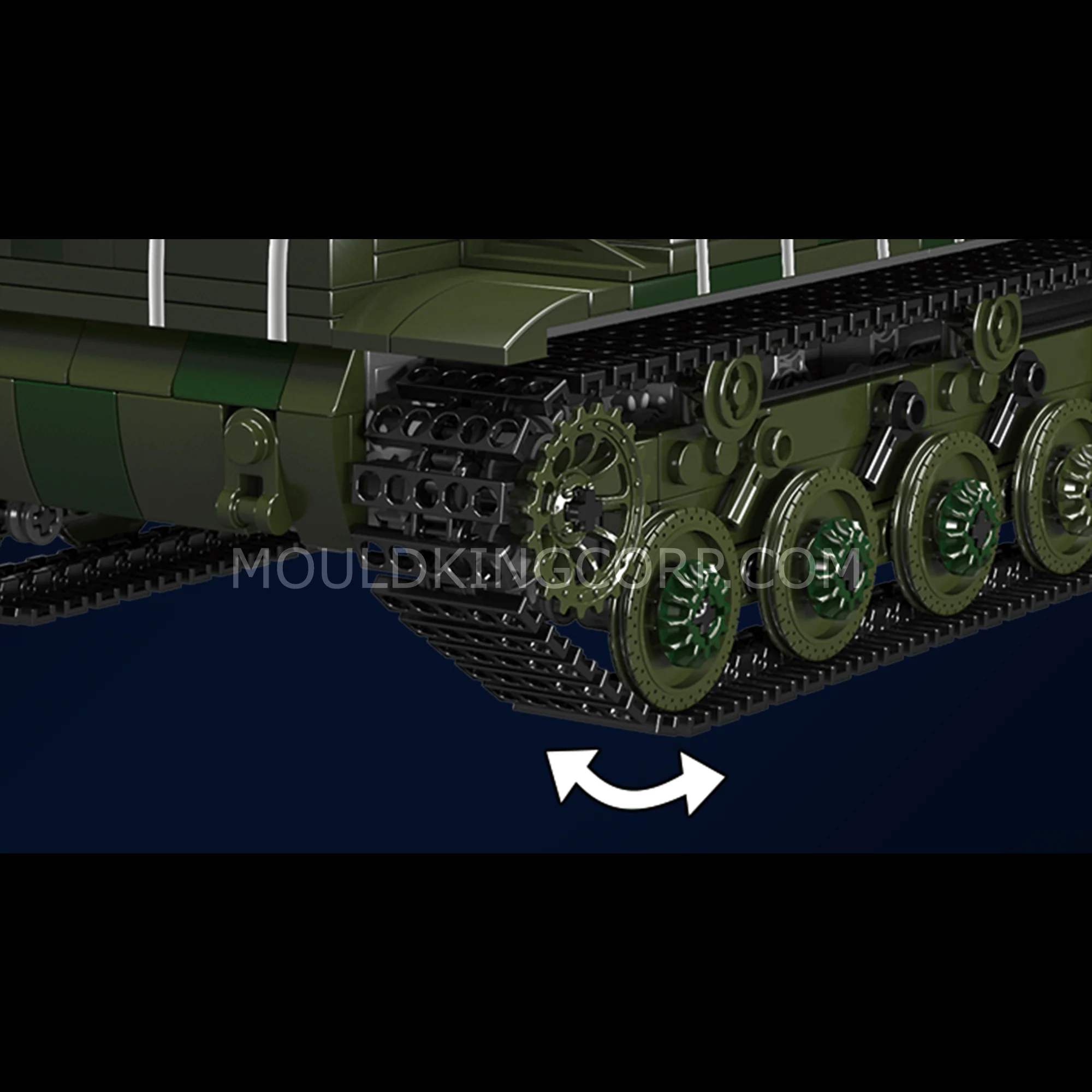 MOULD KING 20025 KV-1 Tank Remote Controlled Building Set | 924 PCS - Image 5