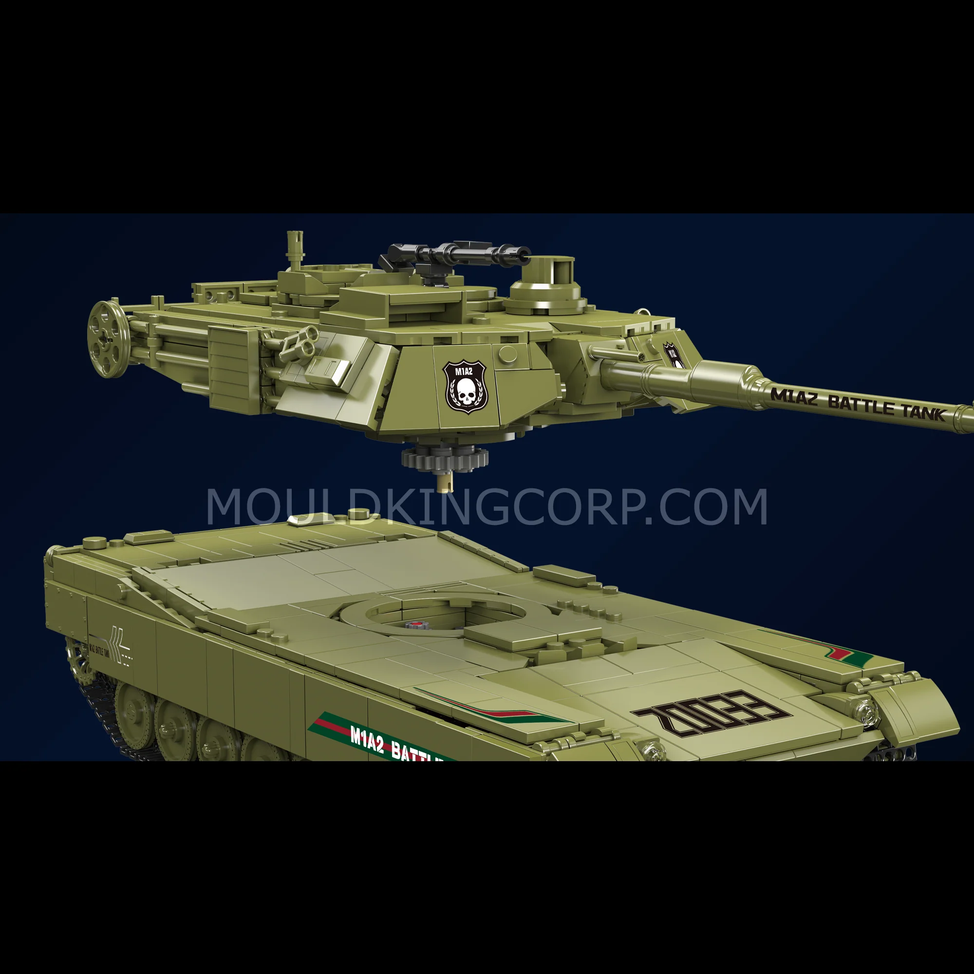 Mould King 20033 MIA2 Main Battle Tank Building Set | 1,168 Pcs - Image 3