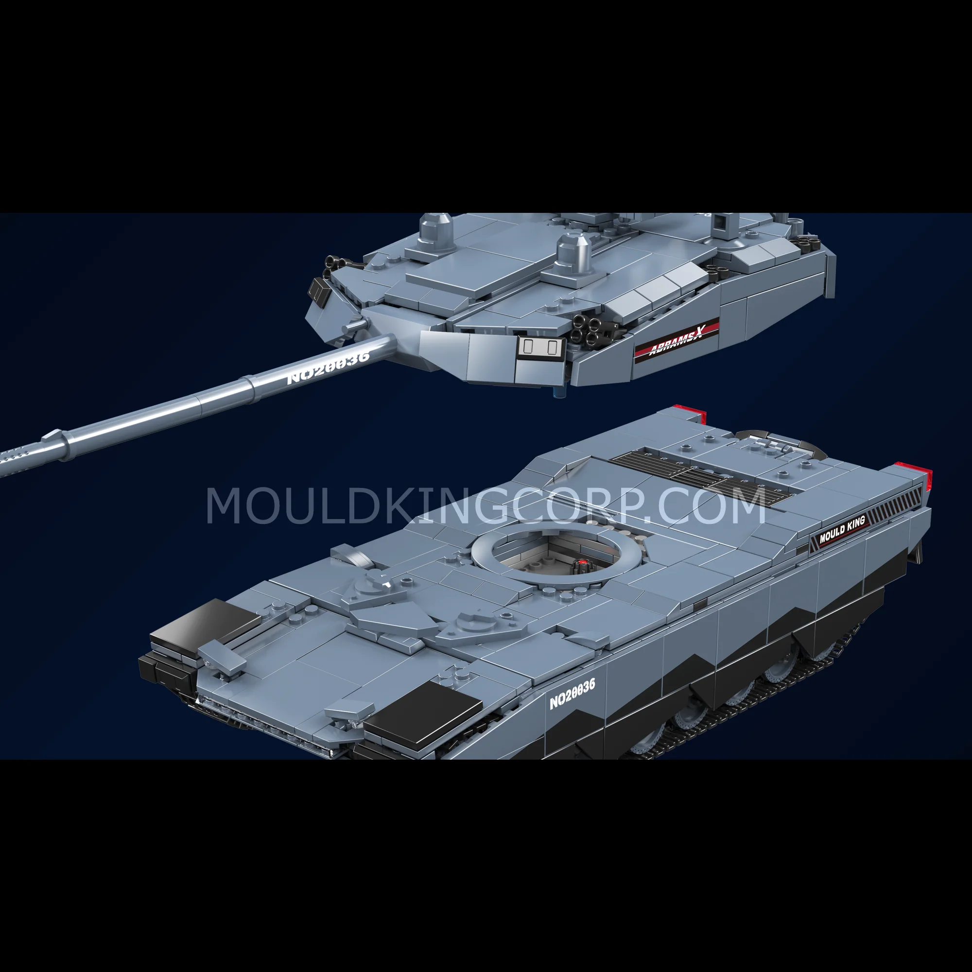 Mould King 20036 Abrams X Tank Model Building Set | 1,192 Pcs - Image 3
