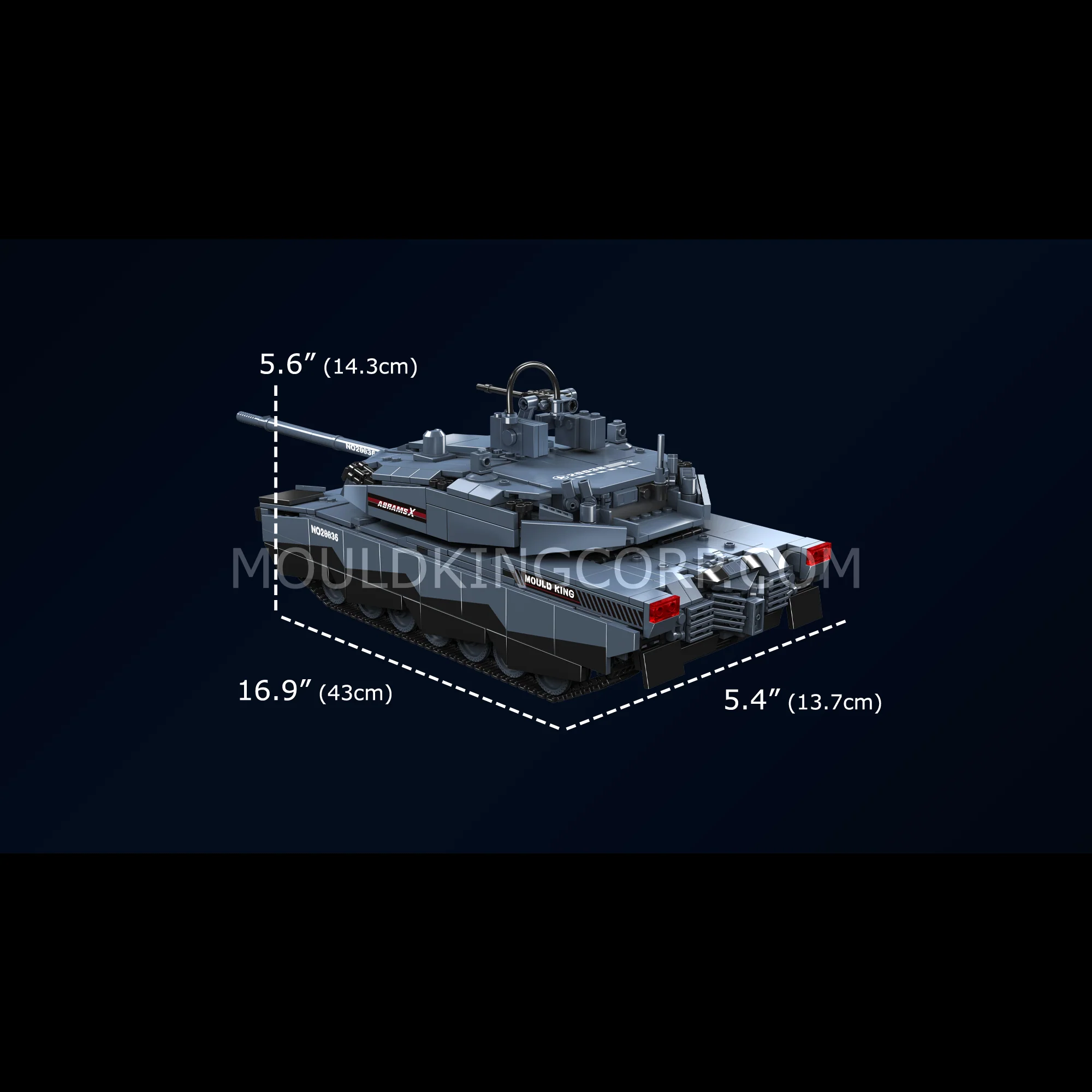 Mould King 20036 Abrams X Tank Model Building Set | 1,192 Pcs - Image 6