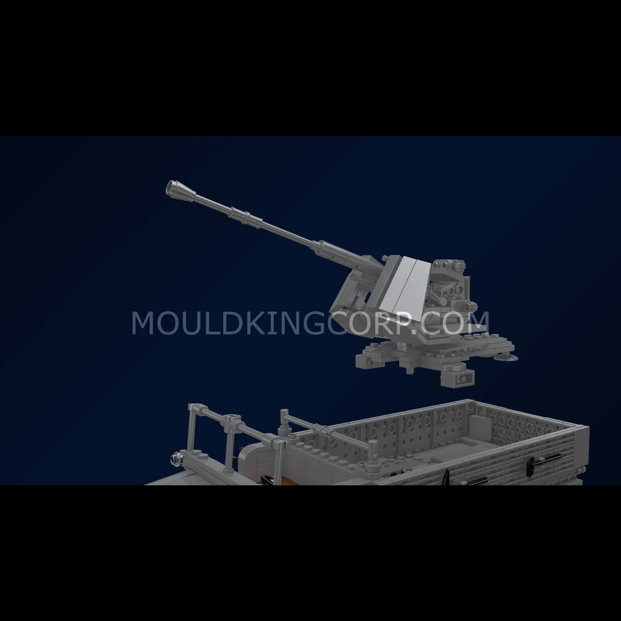Mould King 20048 German 3.7cm Anti-Aircraft Half-Track Vehicle Building Set | 1,188 Pcs - Image 3