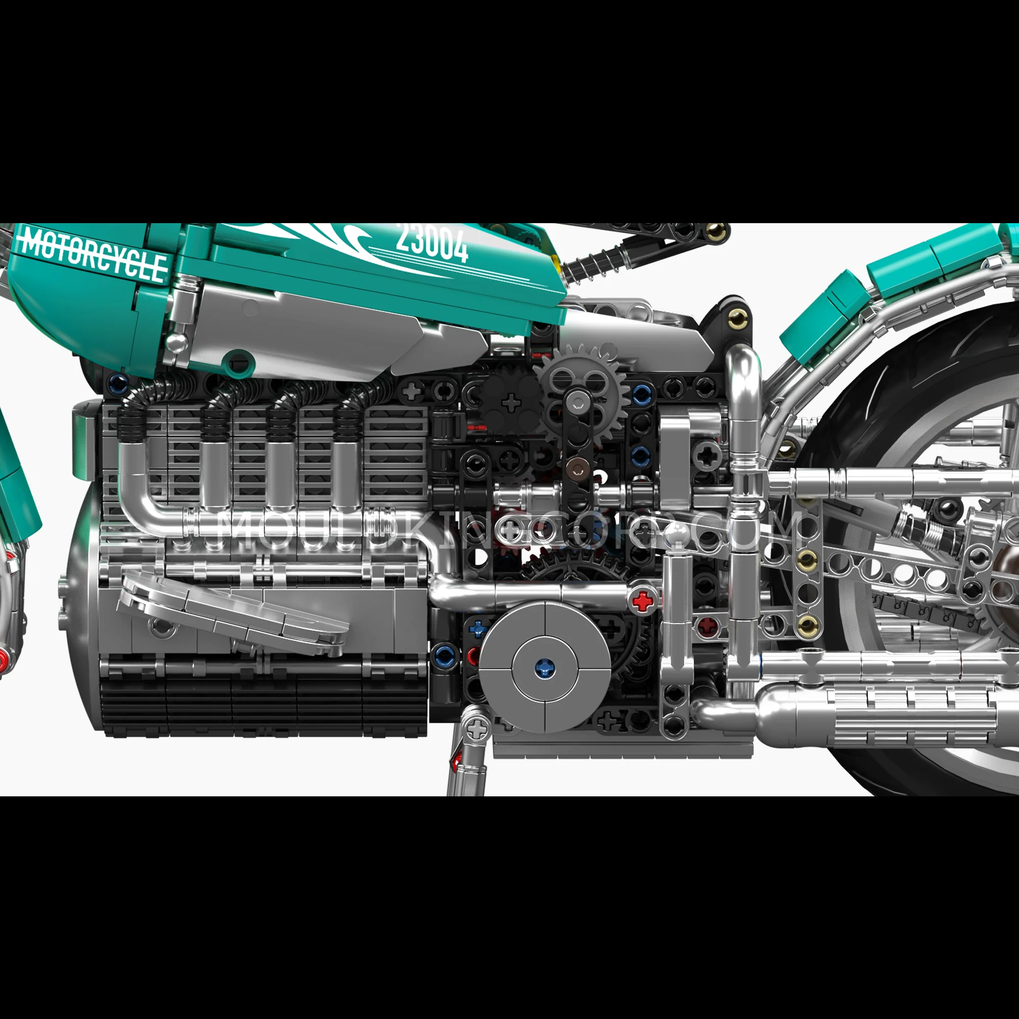 Mould King 23004 American Cruiser Motorcycle Building Set | 1,971 Pcs - Image 4