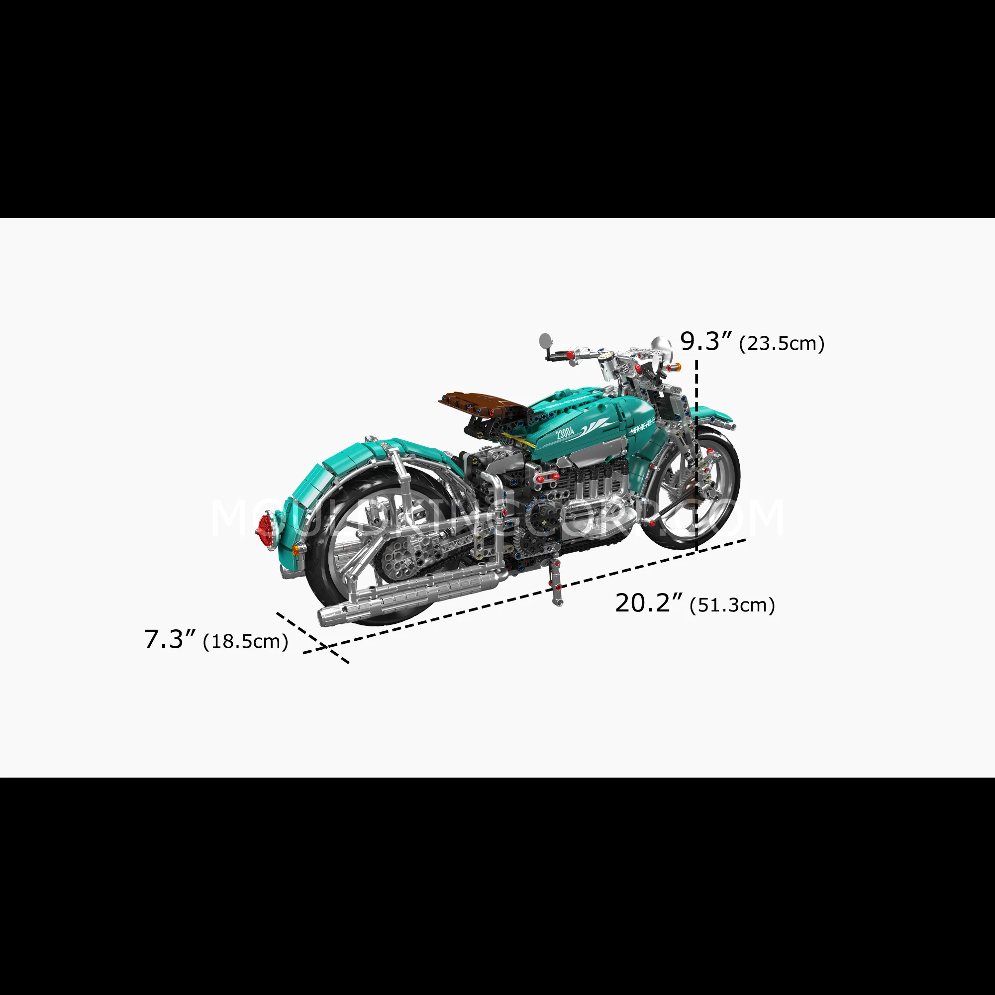 Mould King 23004 American Cruiser Motorcycle Building Set | 1,971 Pcs - Image 6