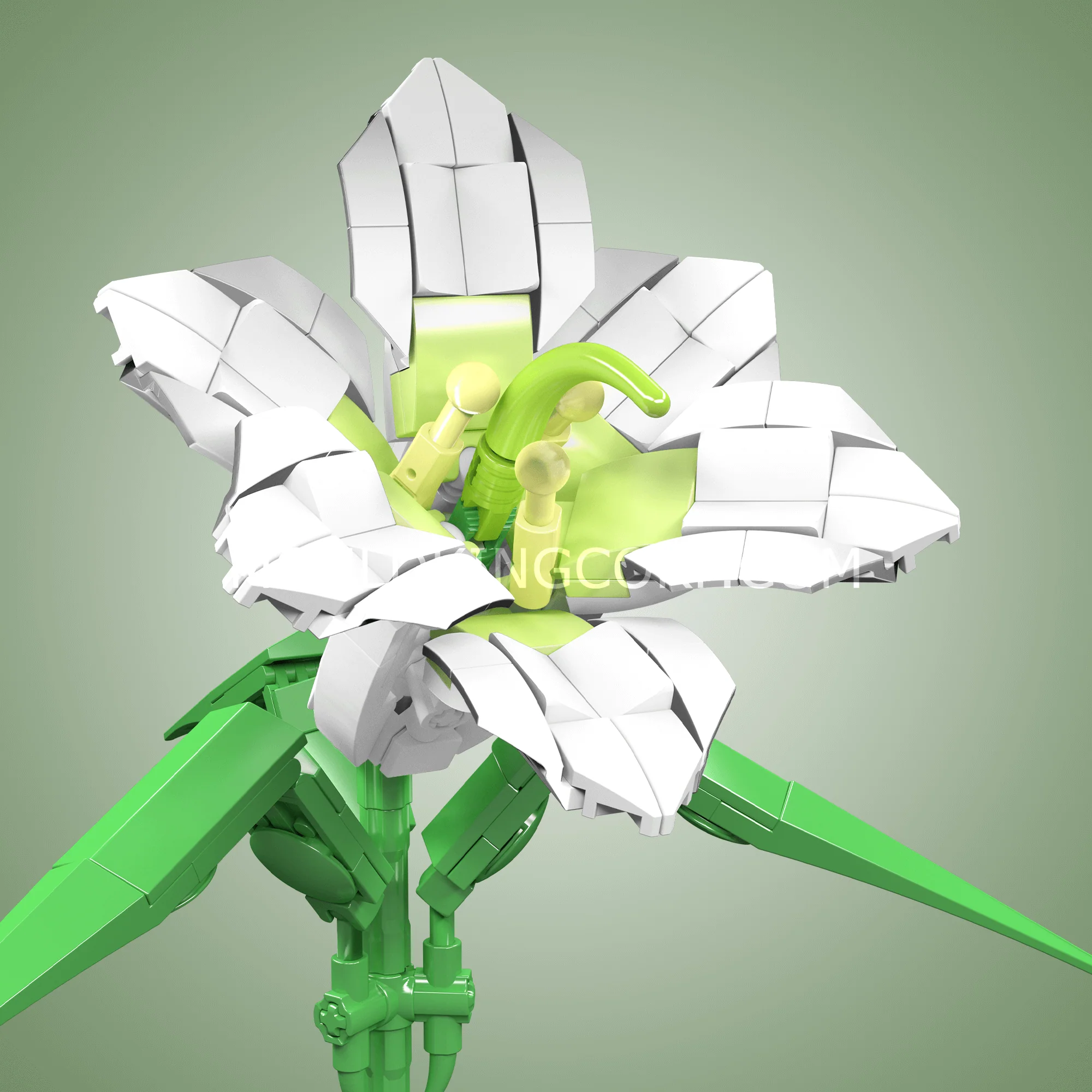 Mould King 24001 Lily Flower Artificial Building Set | 178 PCS - Image 3