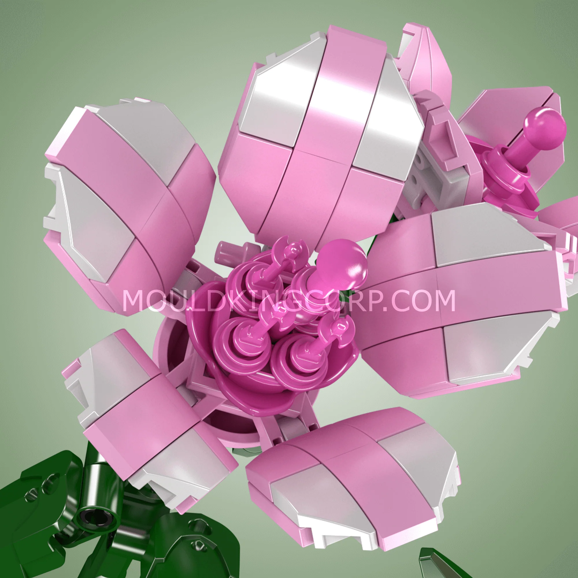 Mould King 24002 Rhododendron Flower Building Set | 132 PCS - Image 3