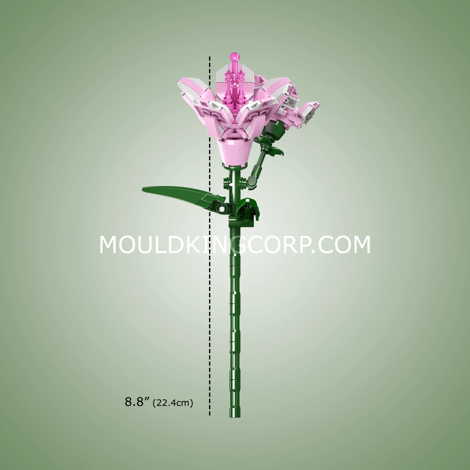 Mould King 24002 Rhododendron Flower Building Set | 132 PCS - Image 4