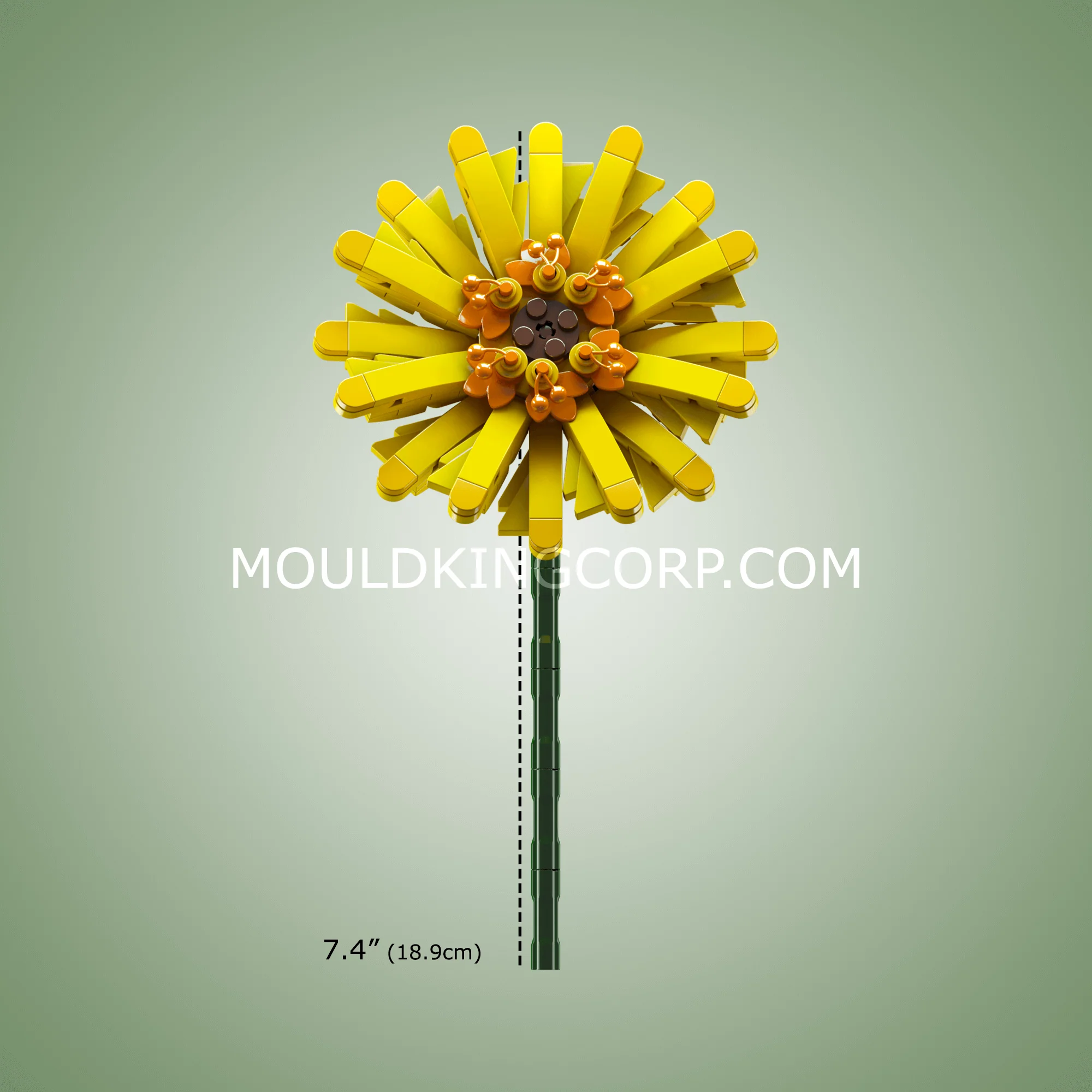 Mould King 24003 Barberton Daisy Flower Building Kit | 180 PCS - Image 4