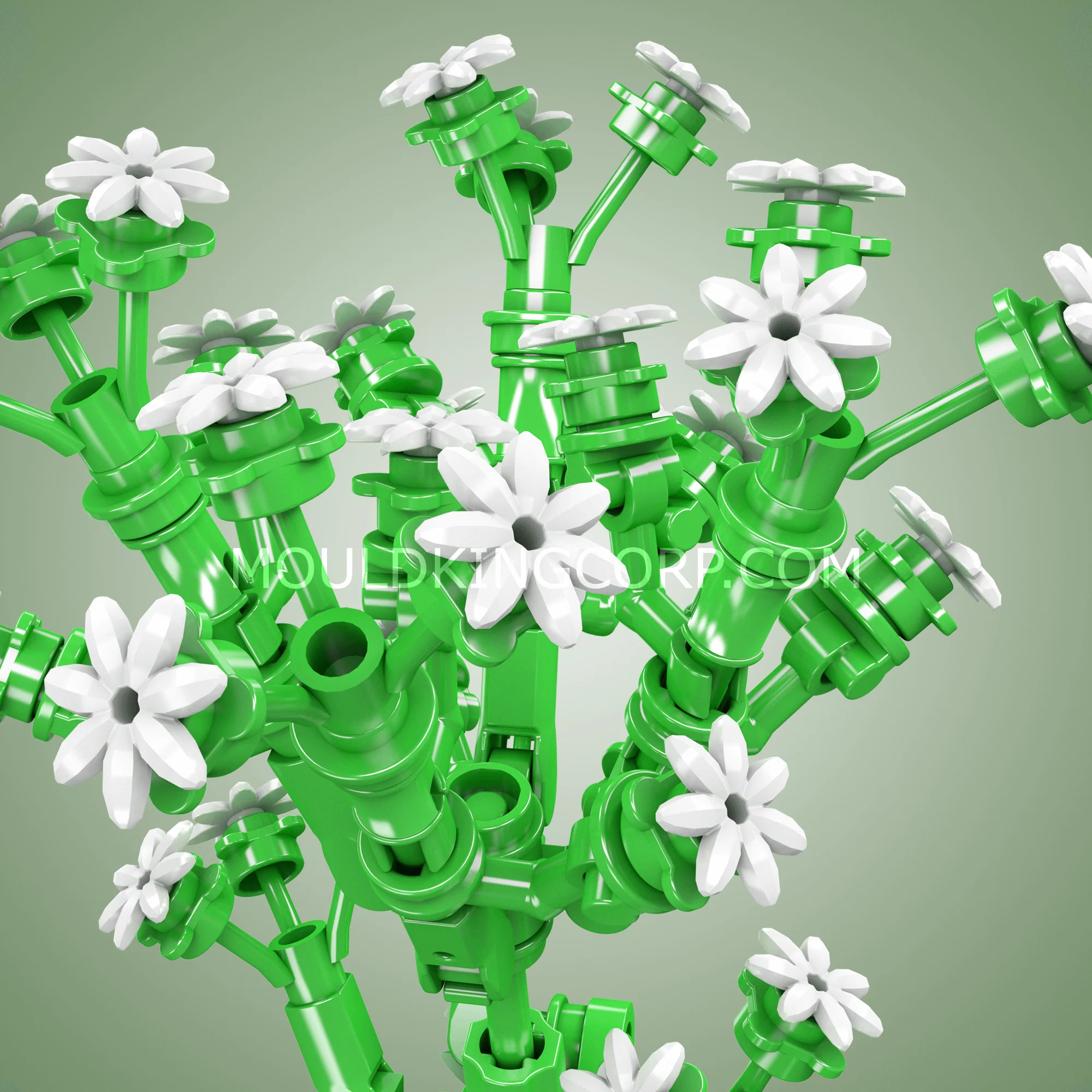 Mould King 24004 Babysbreath Flower Decor Building Set | 144 PCS - Image 3