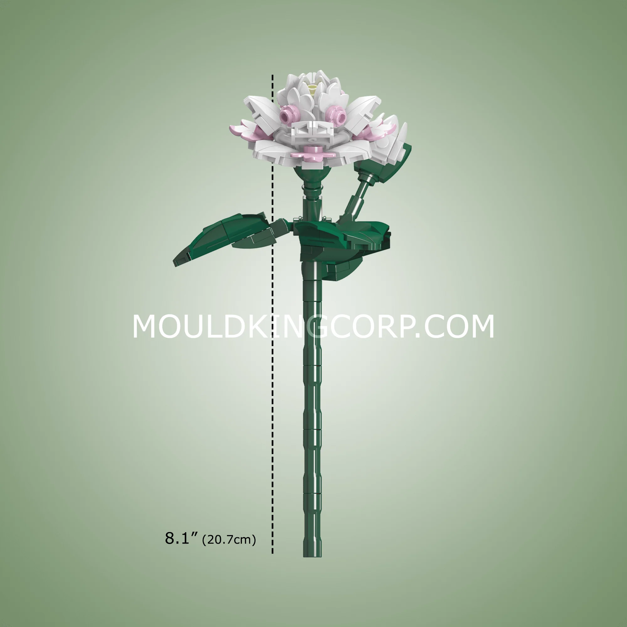 Mould King 24007 Camellia Flower Decor Building Set | 127 PCS - Image 4