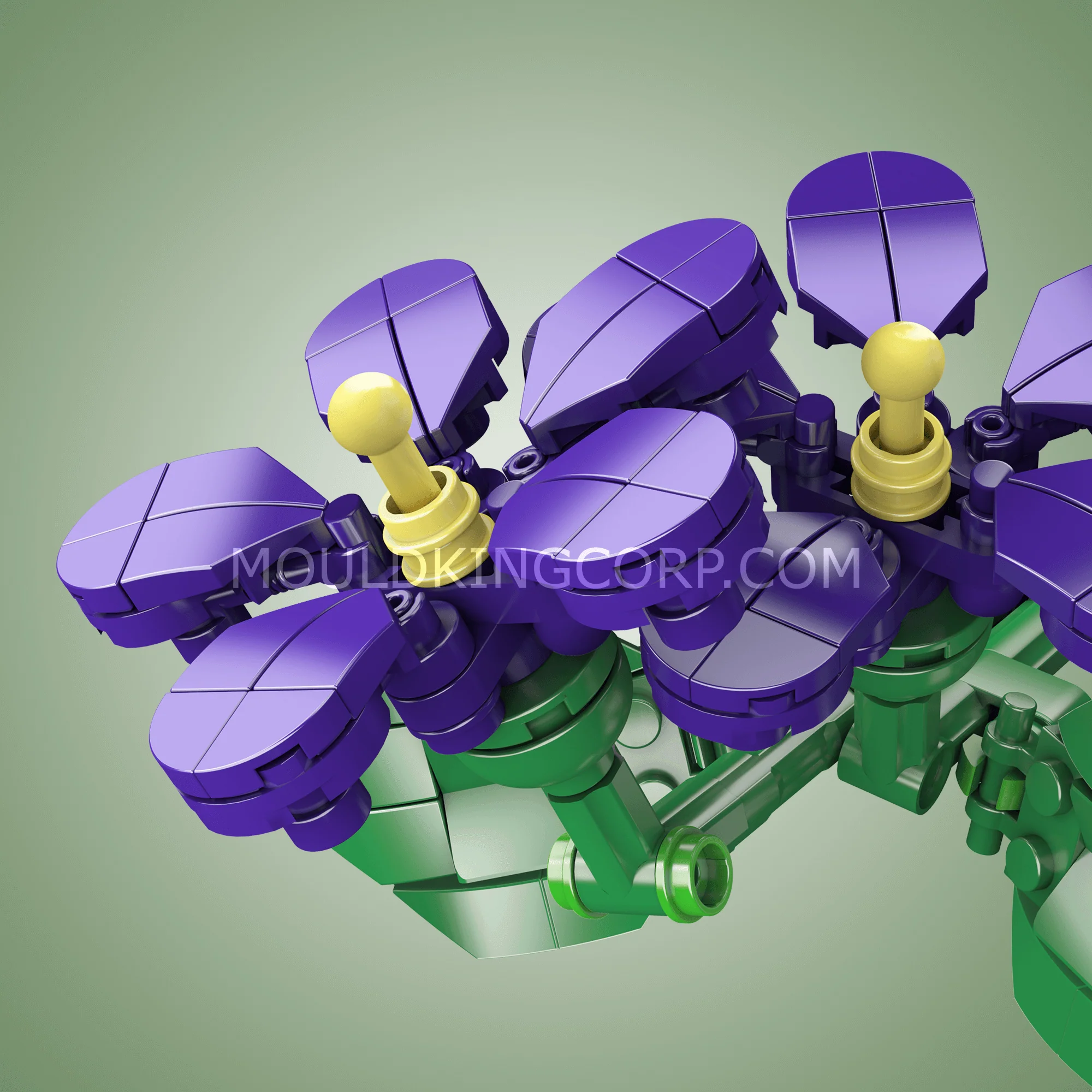 Mould King 24014 Violets Flower Artifical Building Set | 145 PCS - Image 3