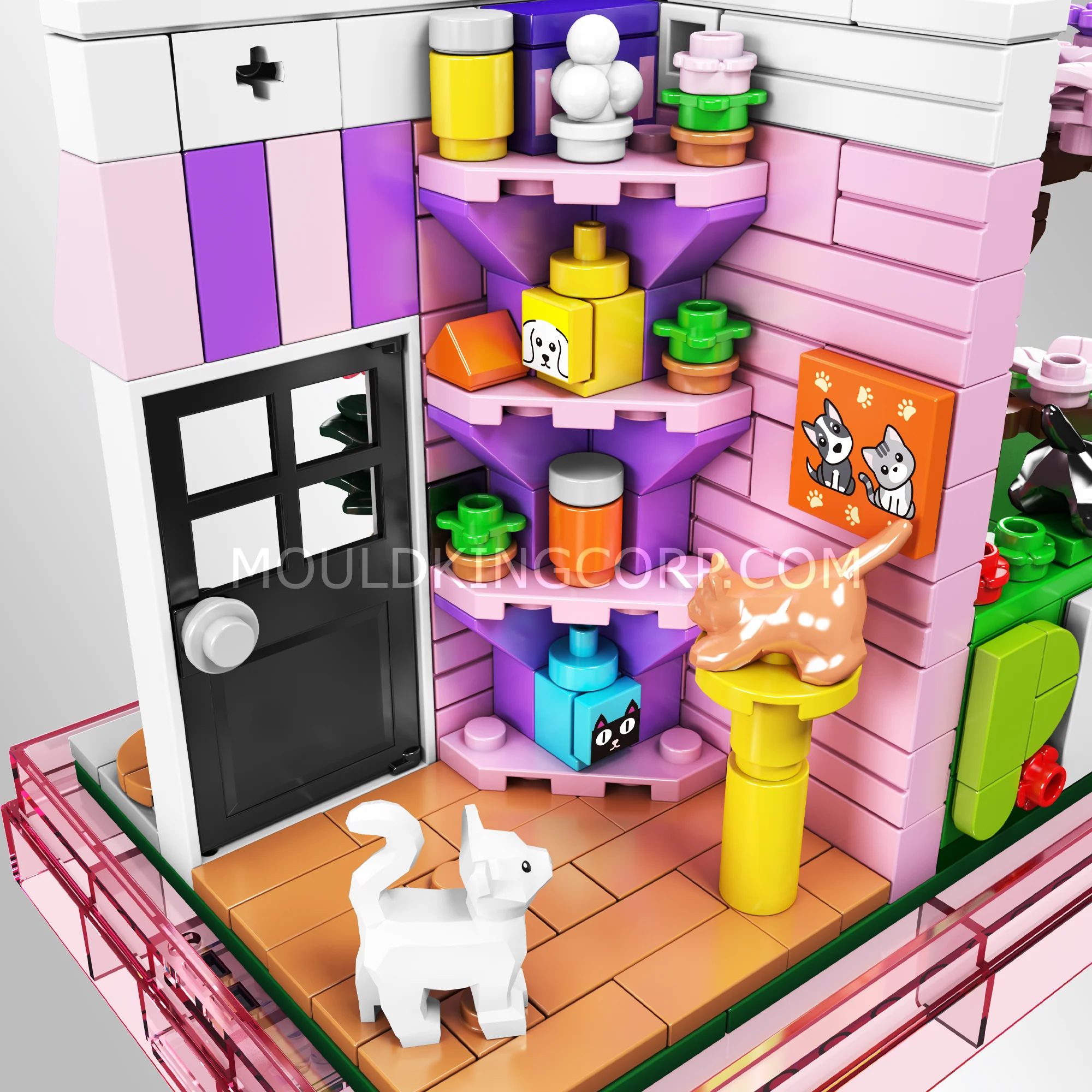 Mould King 24038 Hair Salon Day Building Set | 388 Pcs - Image 3