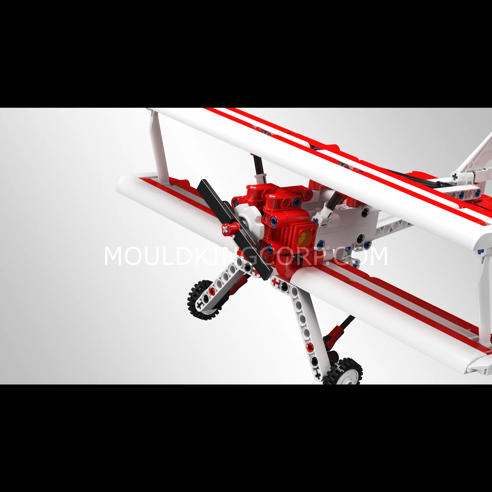 Mould King 24049 Red Ciplane Model Building Set | 300 Pcs - Image 3