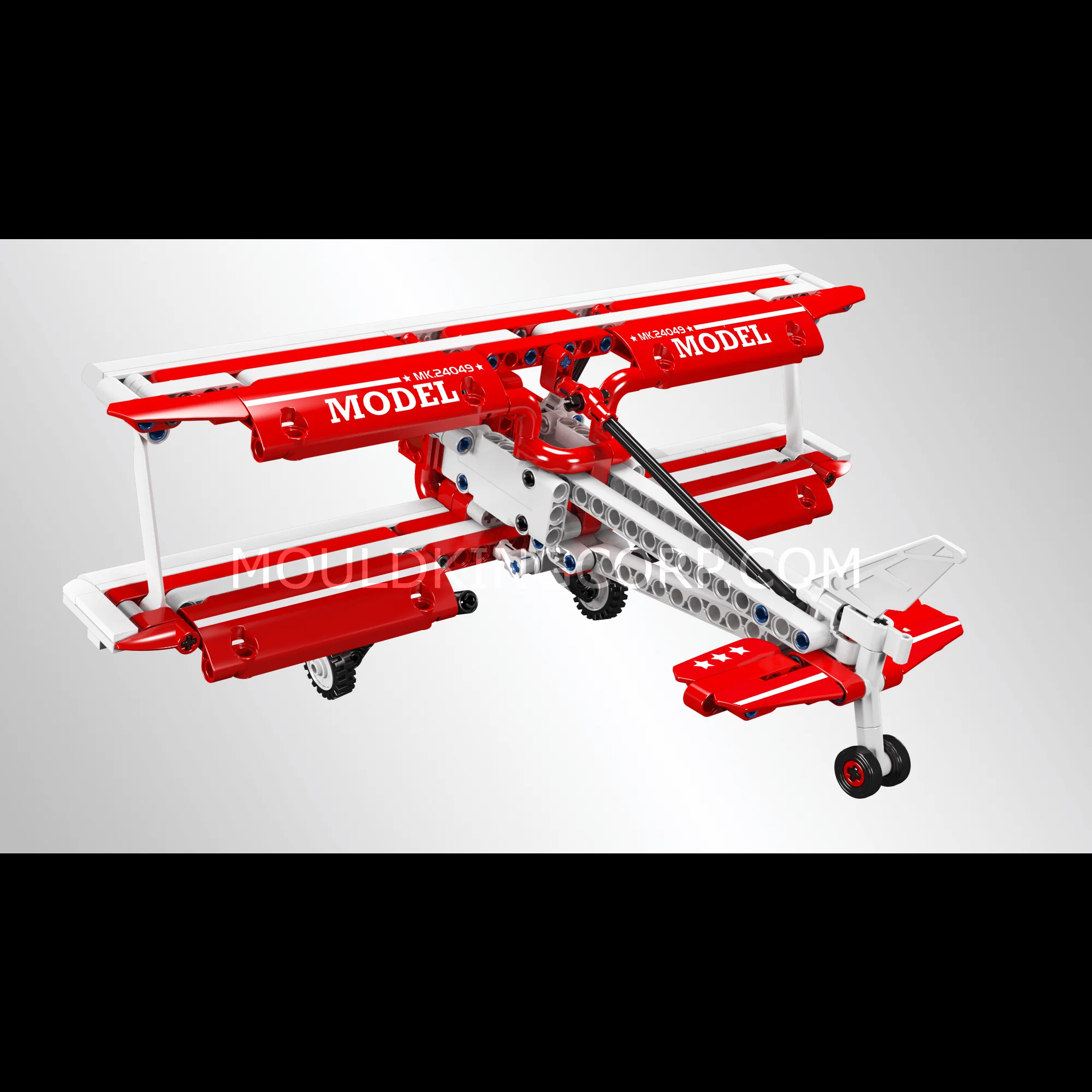 Mould King 24049 Red Ciplane Model Building Set | 300 Pcs - Image 4