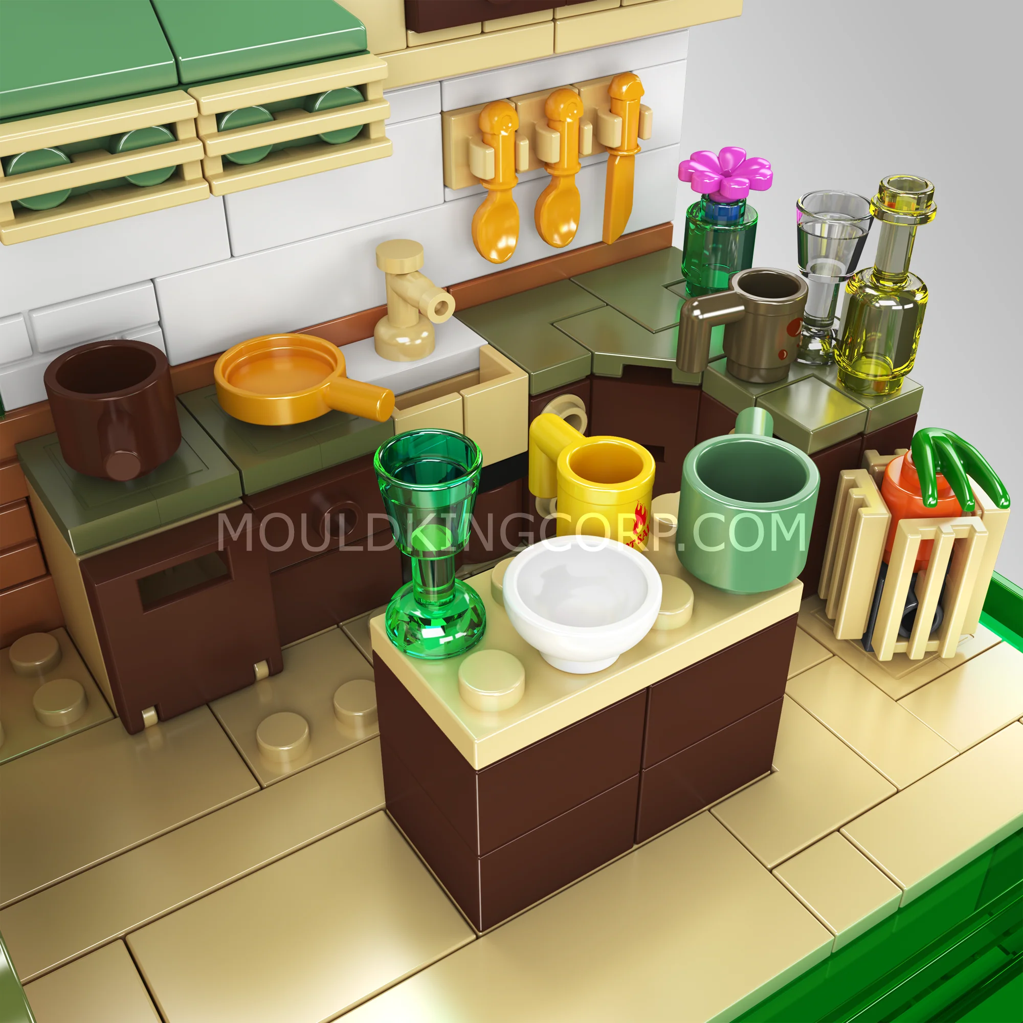 Mould King 24053 HOME Kitchen Building Set | 324 Pcs - Image 2