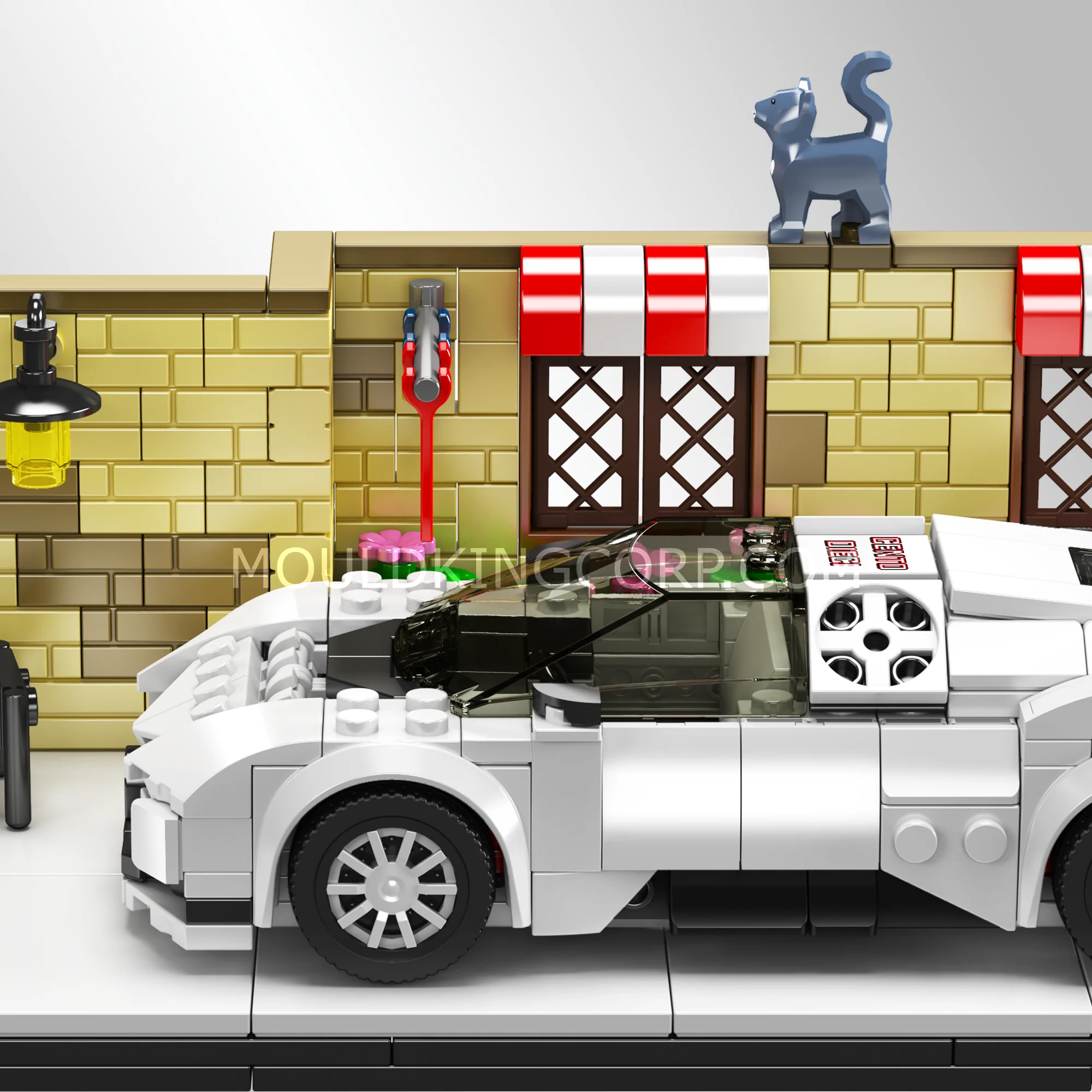 Mould King 24065 Street-side Centodieci Super Sports Car Building Set | 588 Pcs - Image 4
