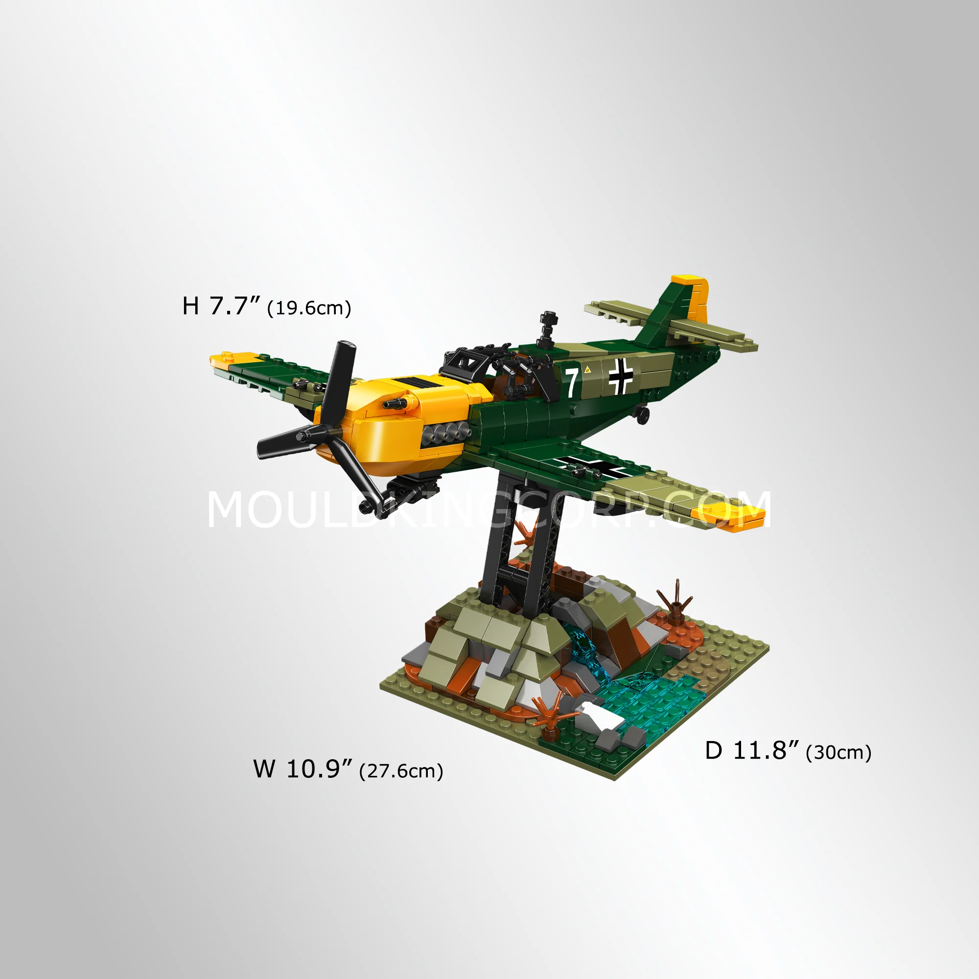 Mould King 24067 Messerschmitt BF 109 Aircraft Building Set | 574 Pcs - Image 5