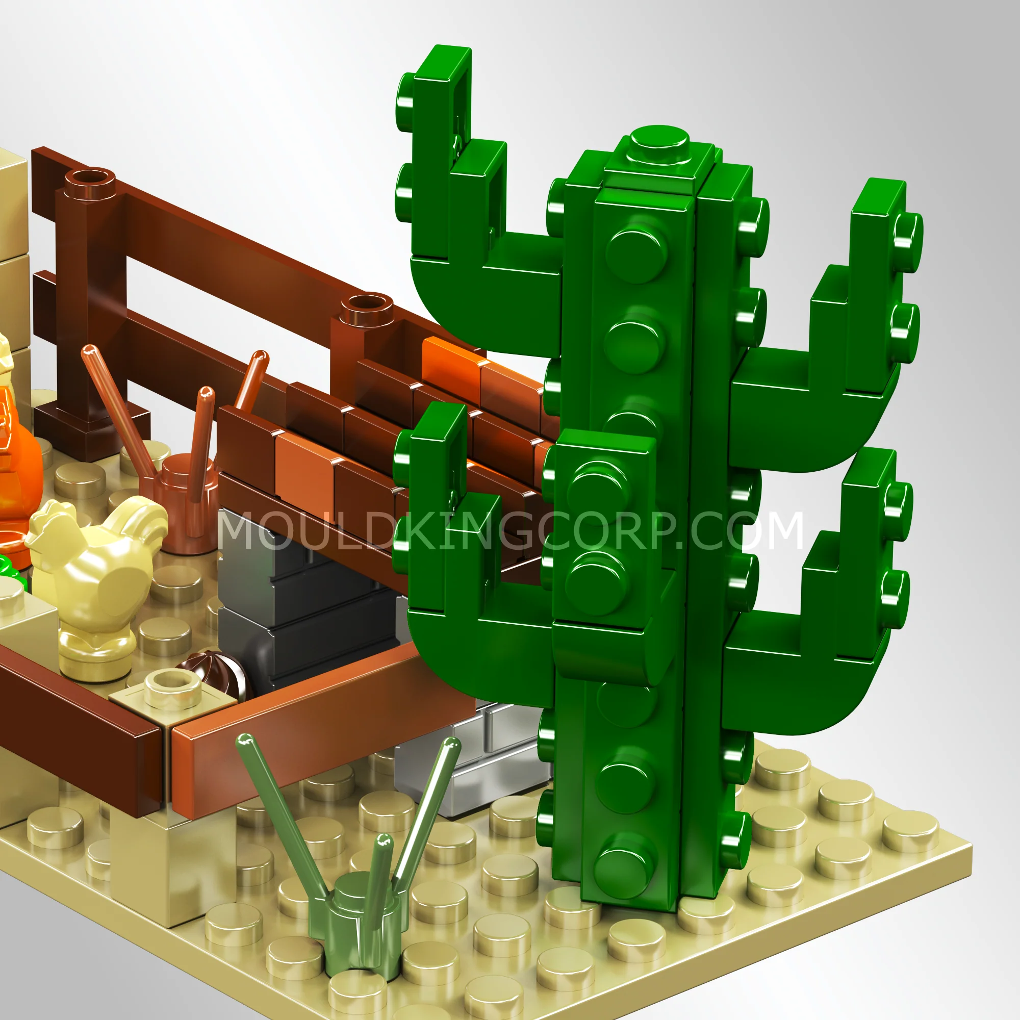 Mould King 24072 Wild West Saloon Building Set | 800 Pcs - Image 4