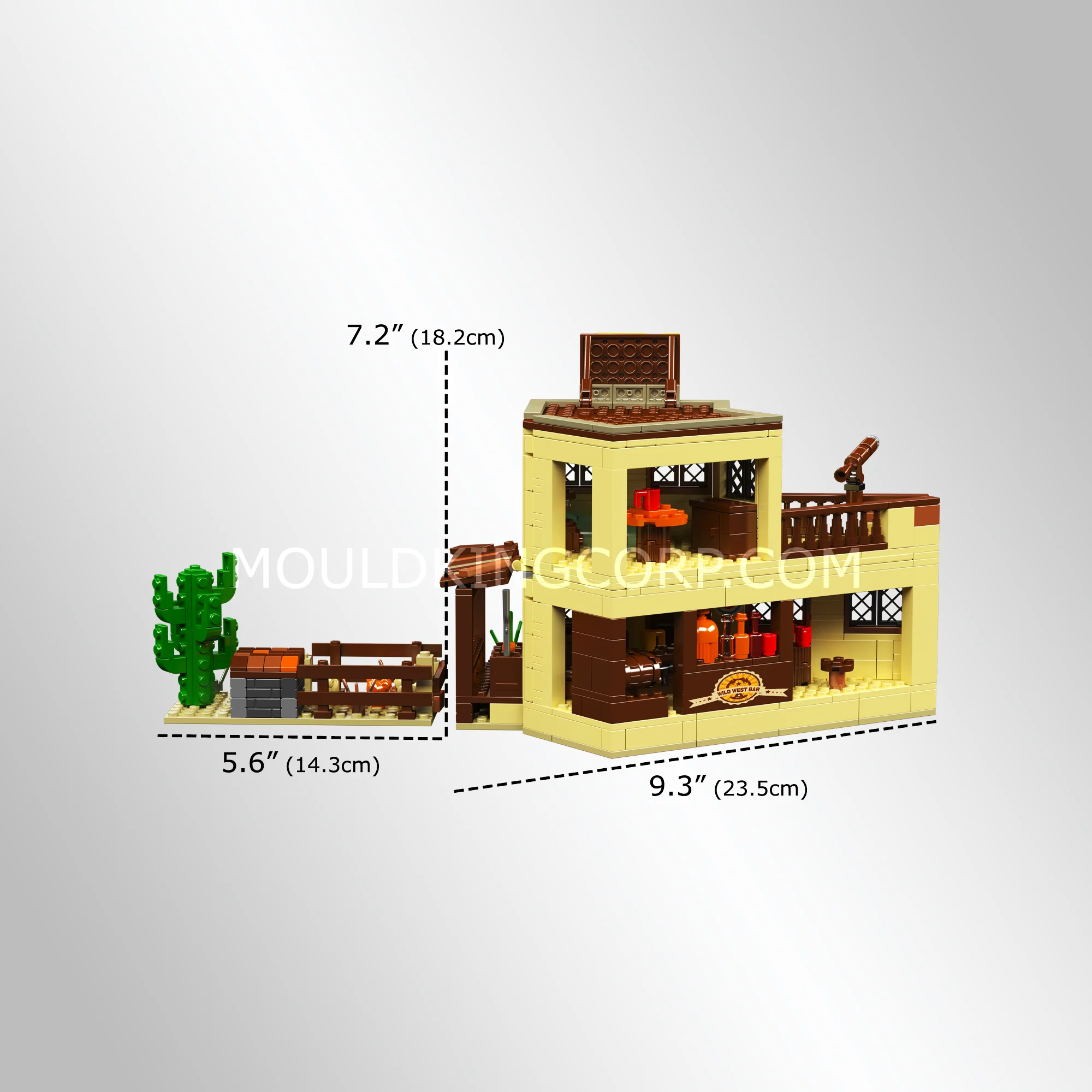 Mould King 24072 Wild West Saloon Building Set | 800 Pcs - Image 5