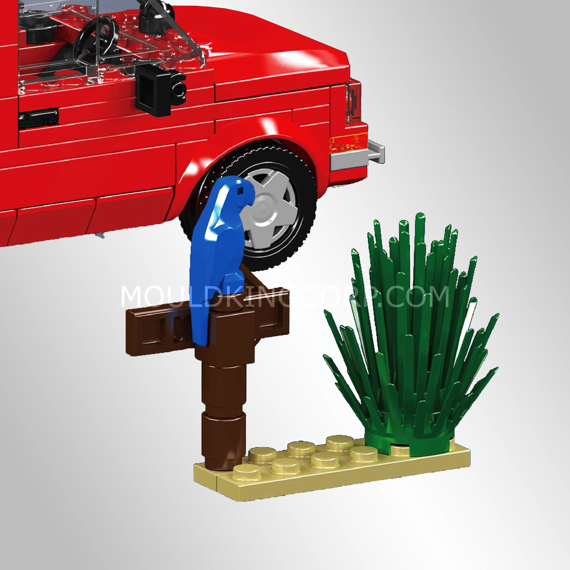 Mould King 24074 Fiat 126P Outdoor Adventure Building Set | 393 Pcs - Image 2
