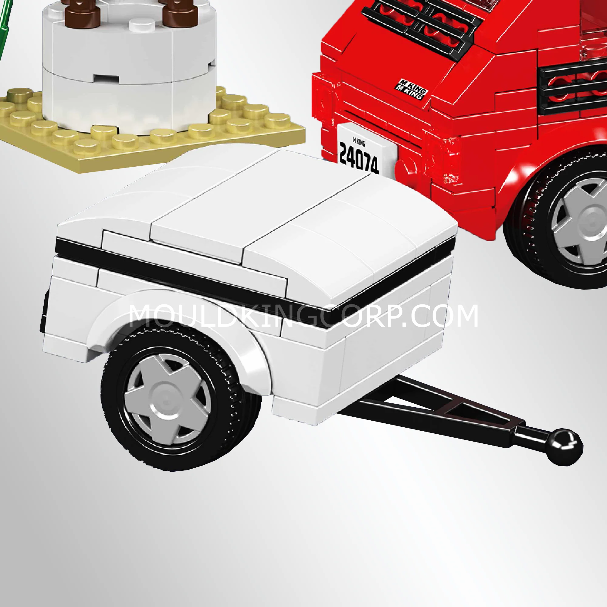 Mould King 24074 Fiat 126P Outdoor Adventure Building Set | 393 Pcs - Image 3