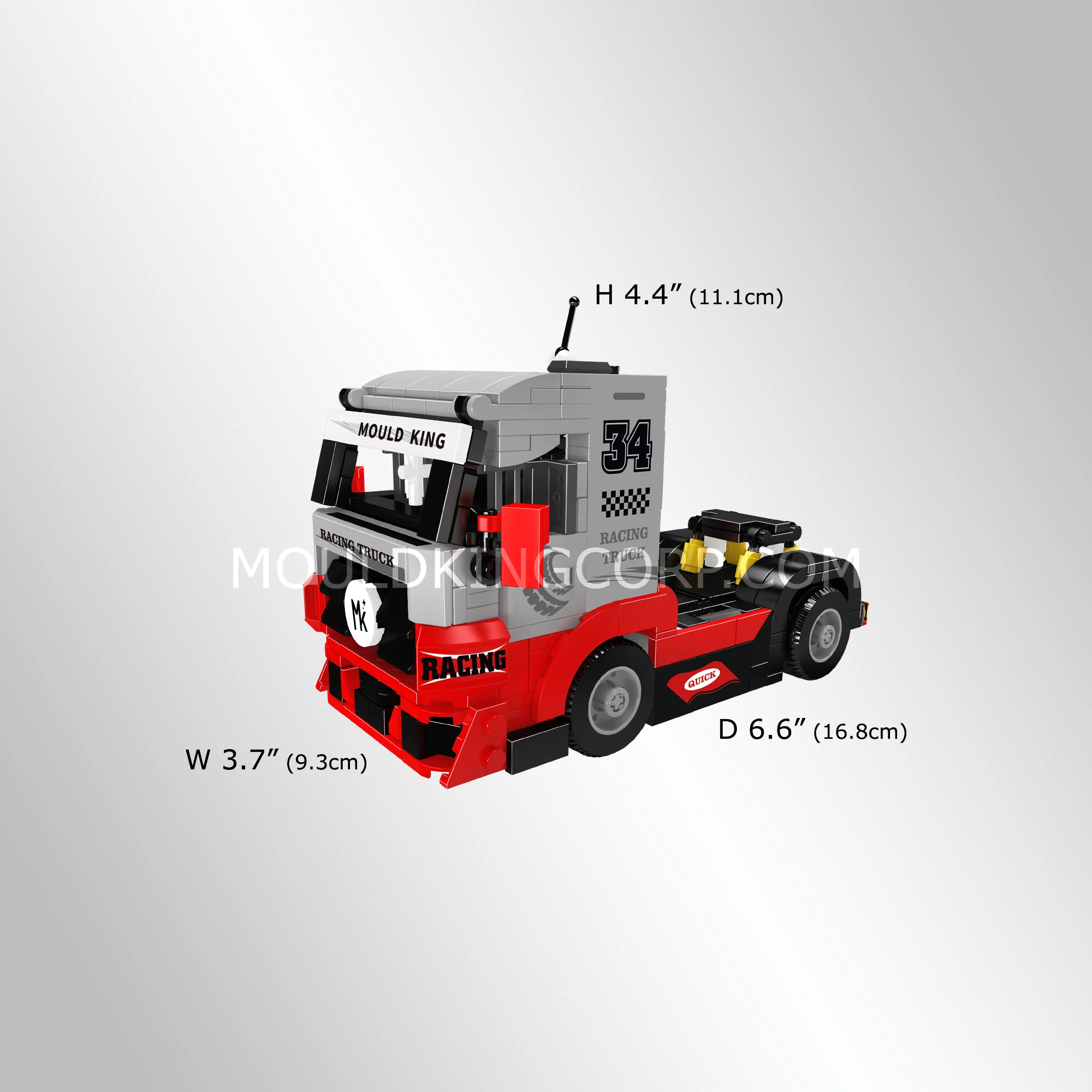 Mould King 24085 Racing Truck Building Set | 491 Pieces - Image 5