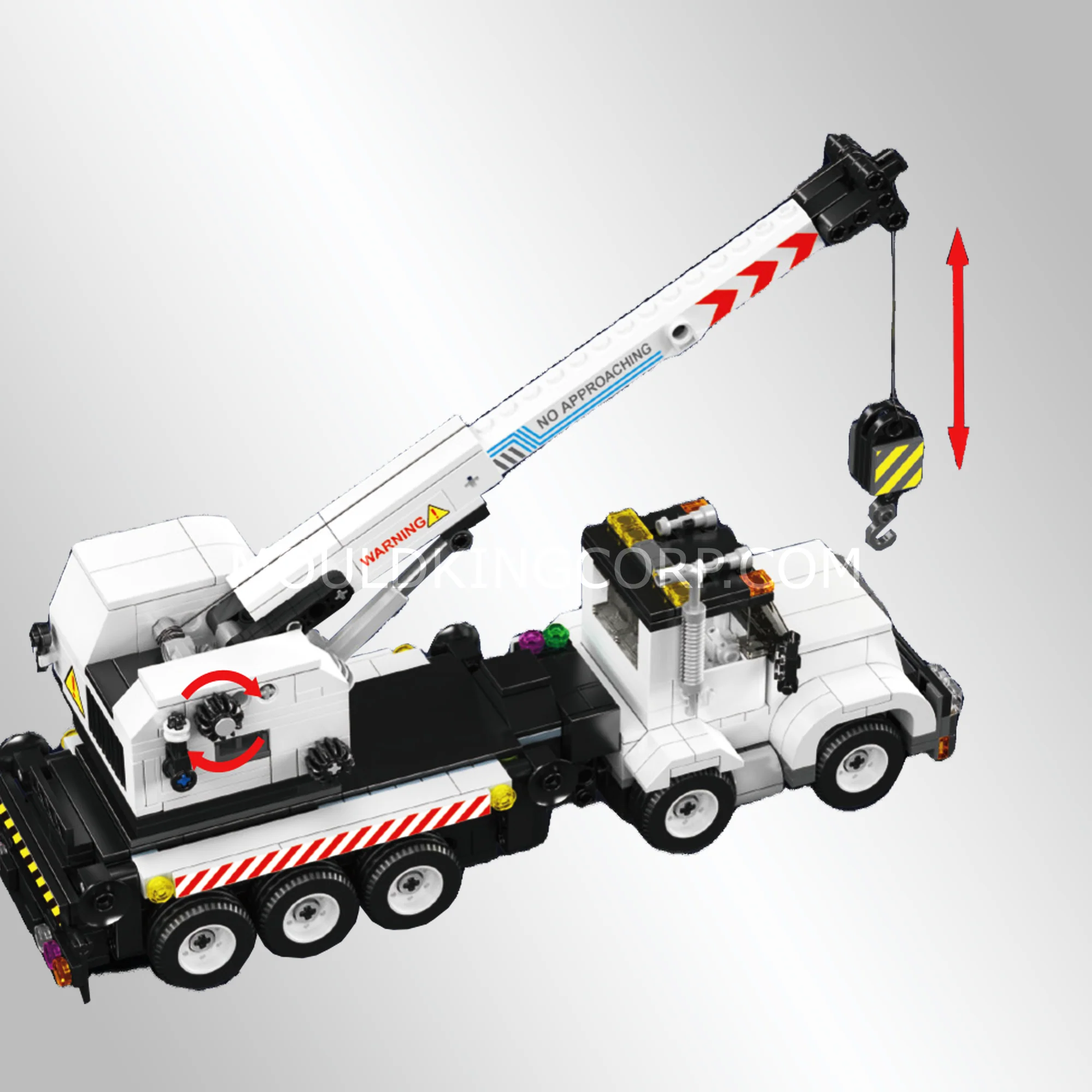 Mould King 24092 Service Crane Truck Building Set | 670 Pcs - Image 4