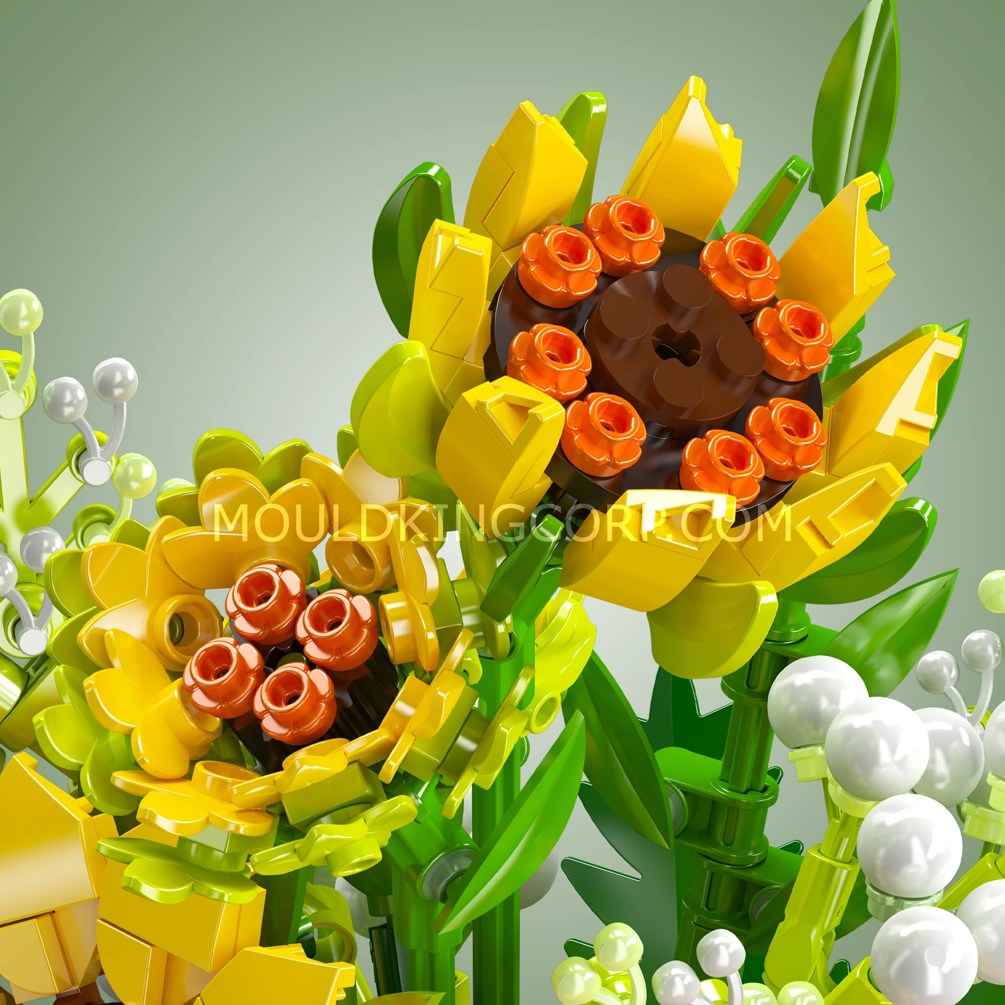 Mould King 24110 Sunflower Potted Building Set | 1,047 Pcs - Image 2