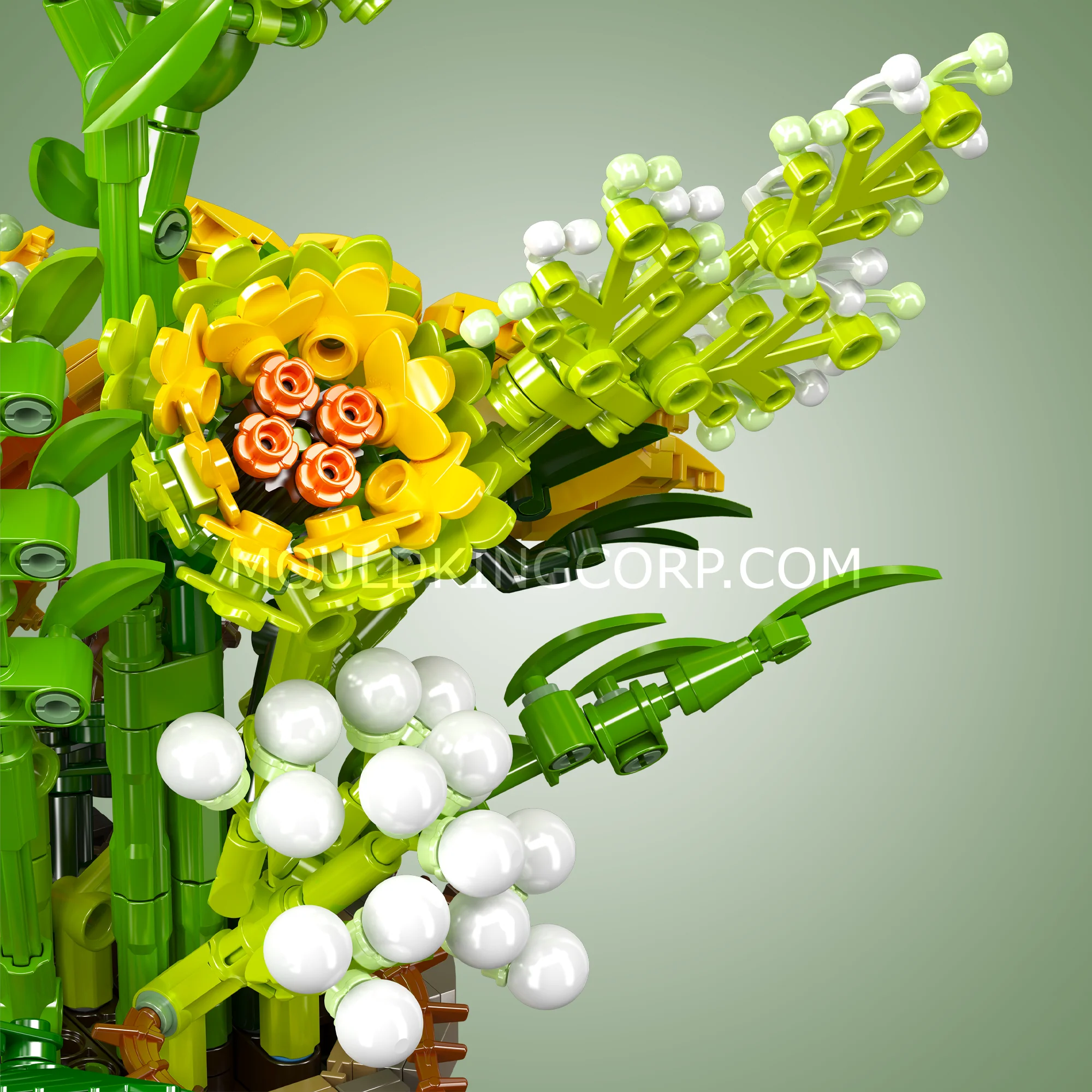 Mould King 24110 Sunflower Potted Building Set | 1,047 Pcs - Image 4