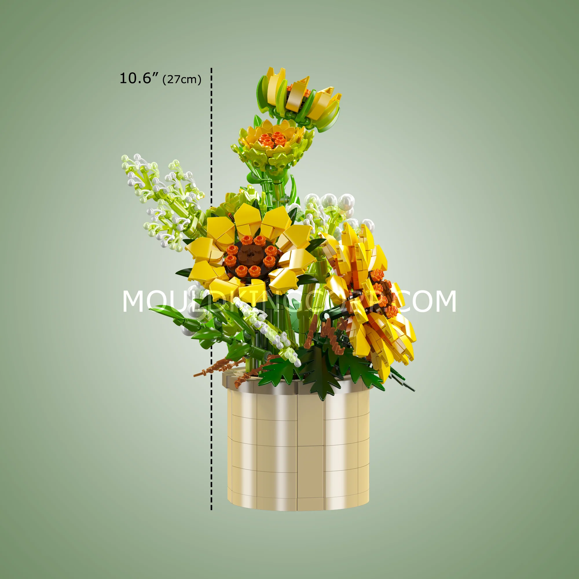 Mould King 24110 Sunflower Potted Building Set | 1,047 Pcs - Image 6