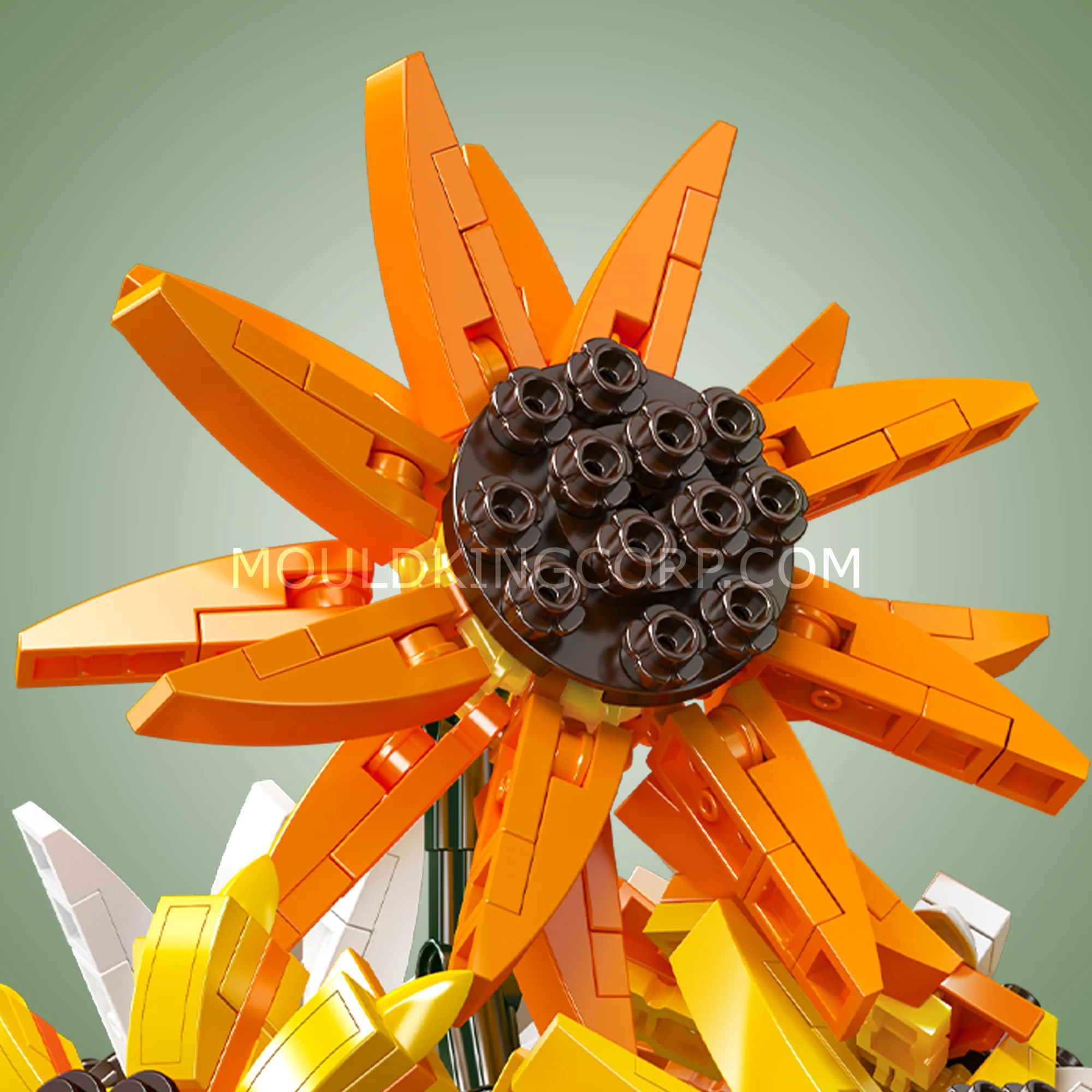 Mould King 24111 Sunflower Potted Building Set | 854 Pcs - Image 4