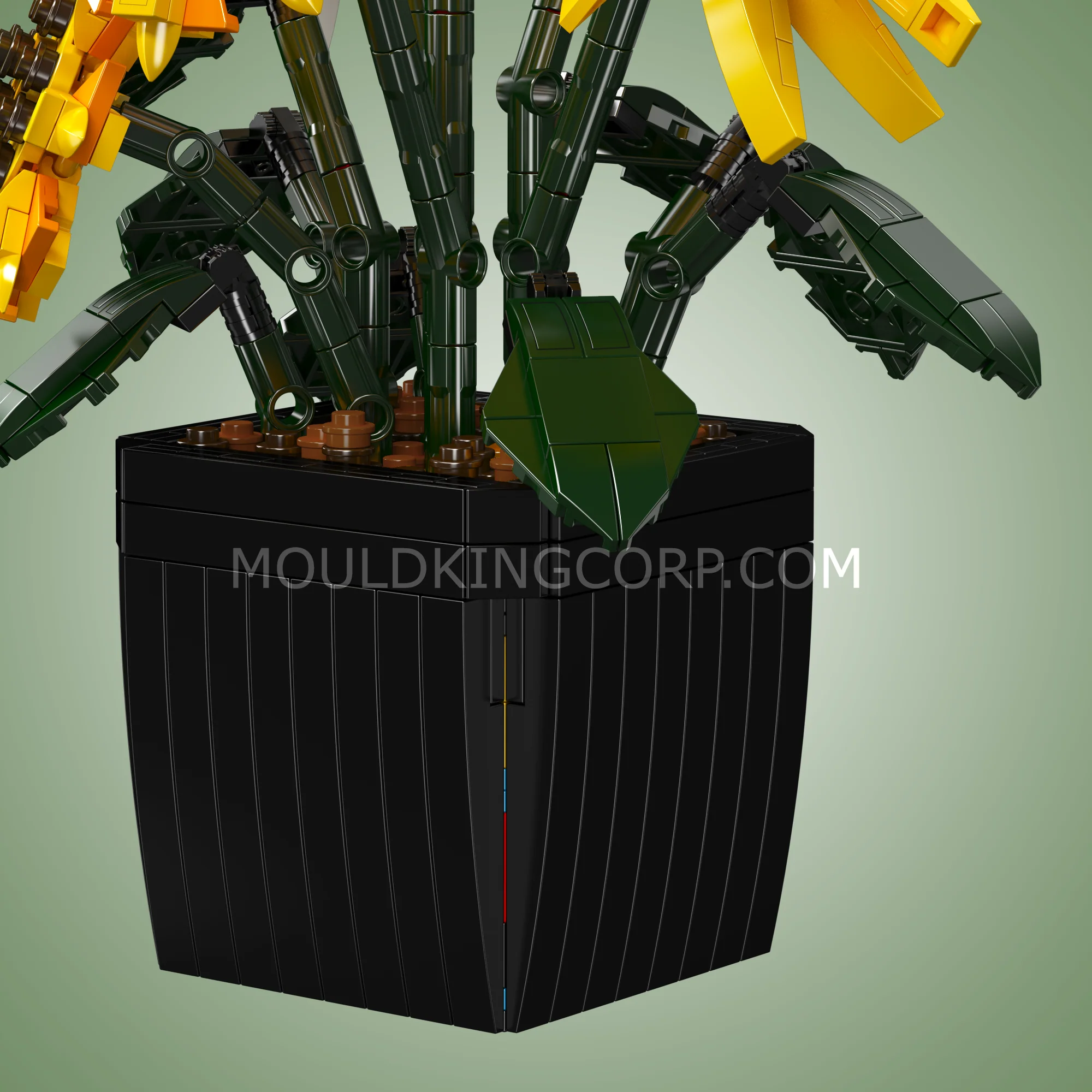 Mould King 24111 Sunflower Potted Building Set | 854 Pcs - Image 5