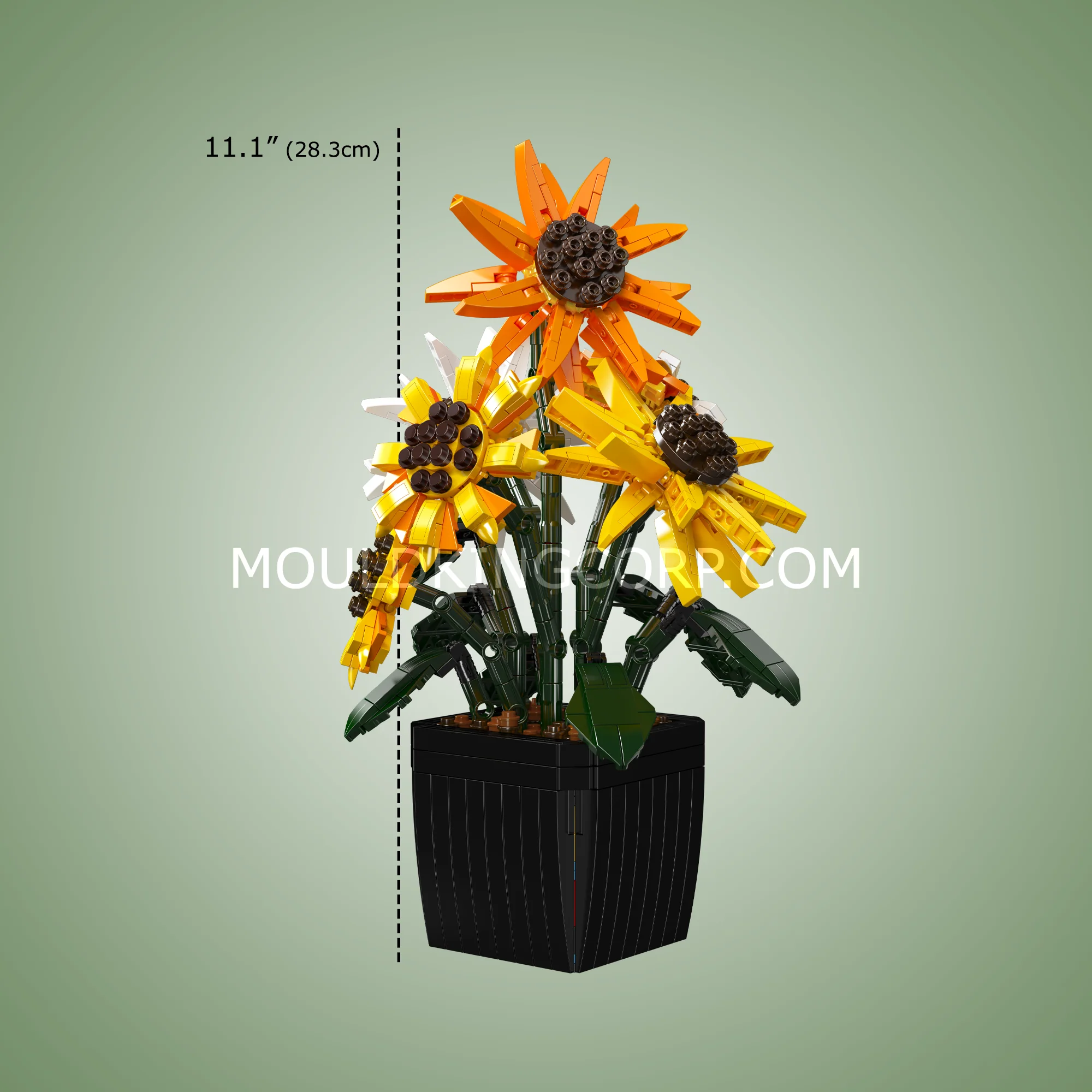 Mould King 24111 Sunflower Potted Building Set | 854 Pcs - Image 6