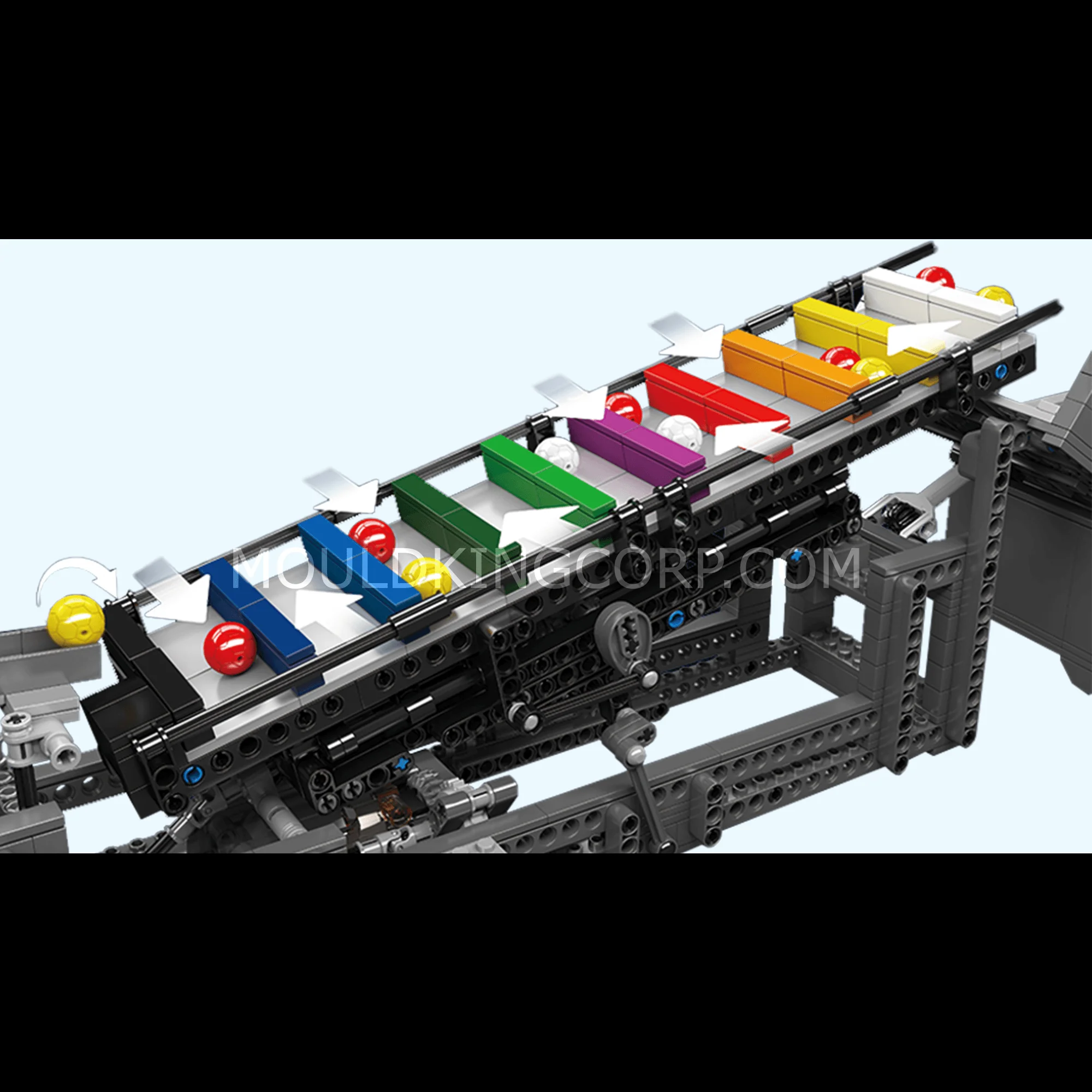 MOULD KING 26009 Motorized Rainbow Stepper II Building Set | 1,281 PCS - Image 3