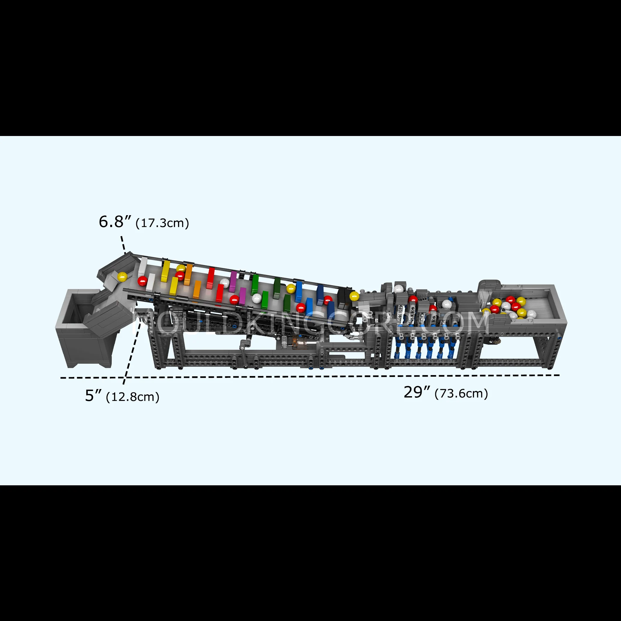 MOULD KING 26009 Motorized Rainbow Stepper II Building Set | 1,281 PCS - Image 7