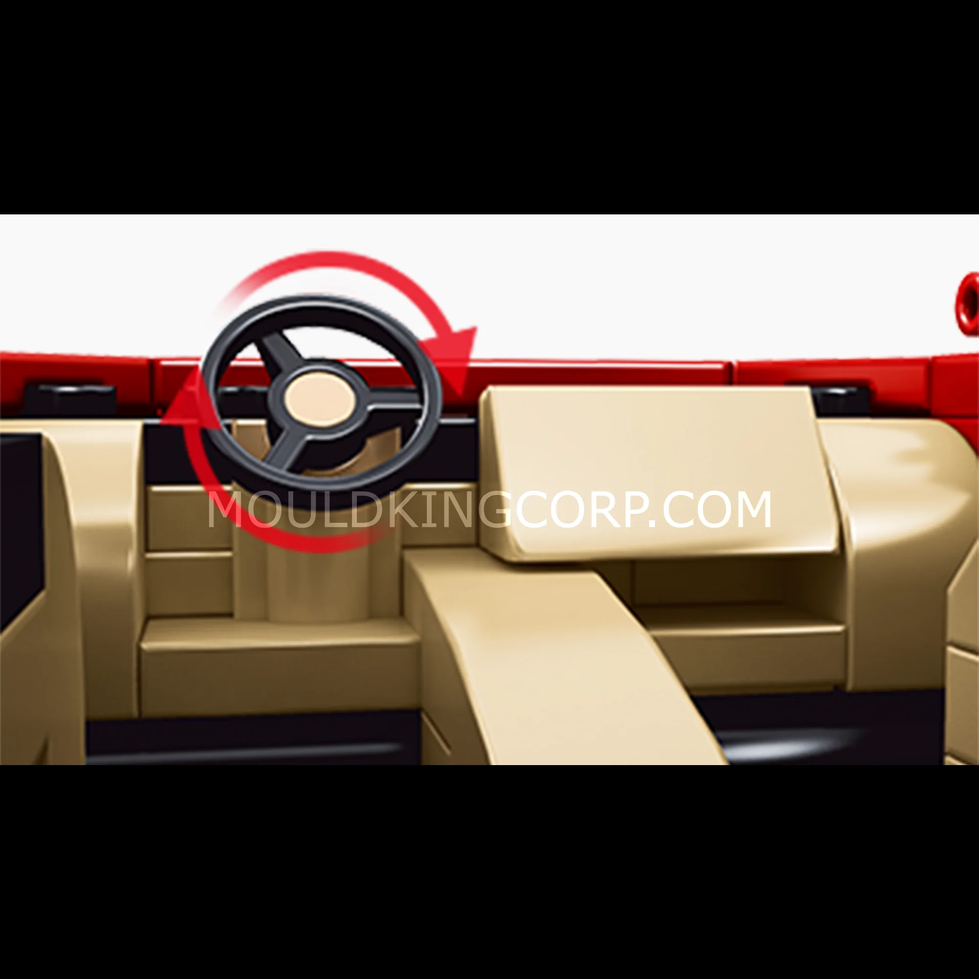 Mould King 27012S Testarossa Supercar Building Kit | 350 Pcs - Image 2