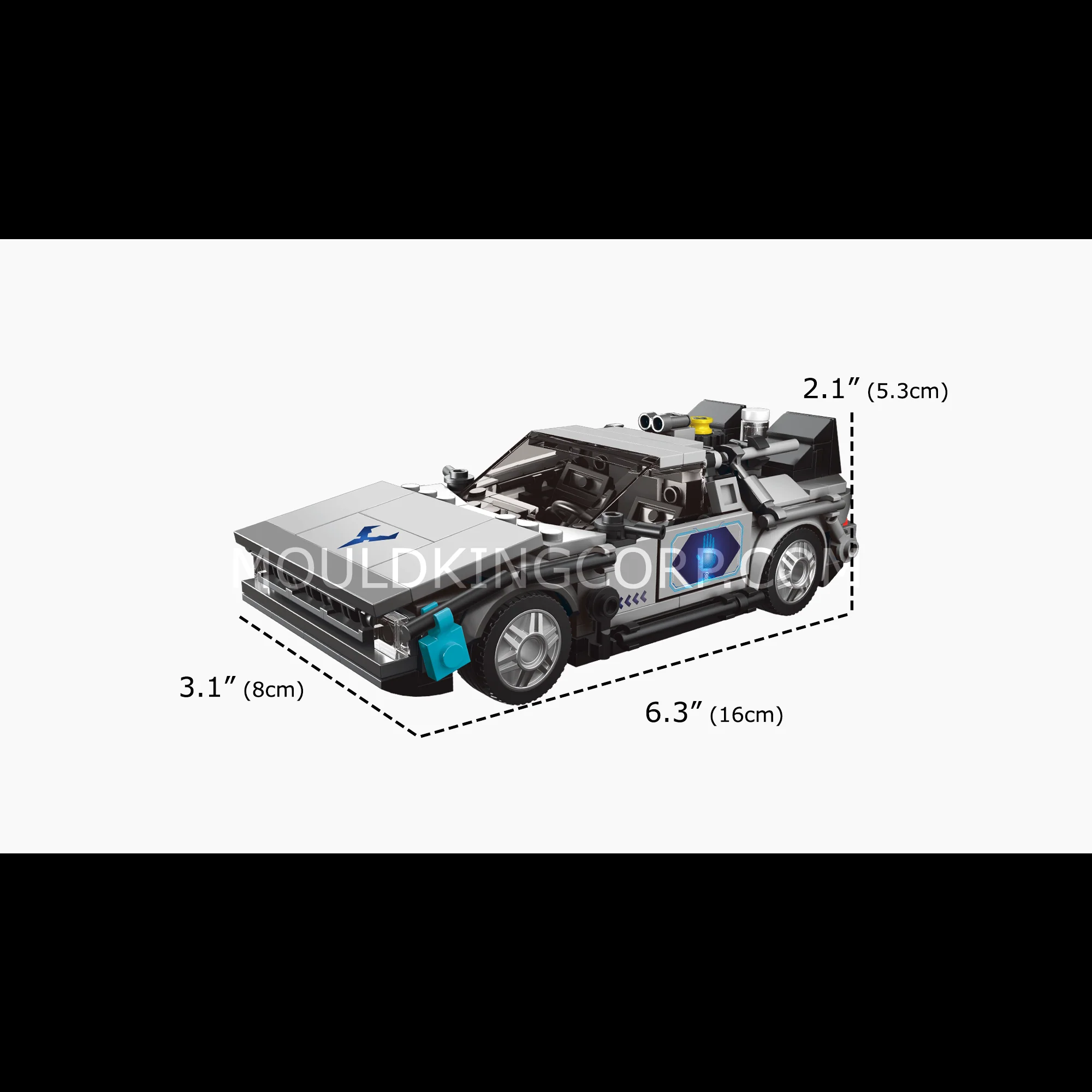 Mould King 27019 DeLorean Time Machine Model Car to Build | 392 PCS - Image 6