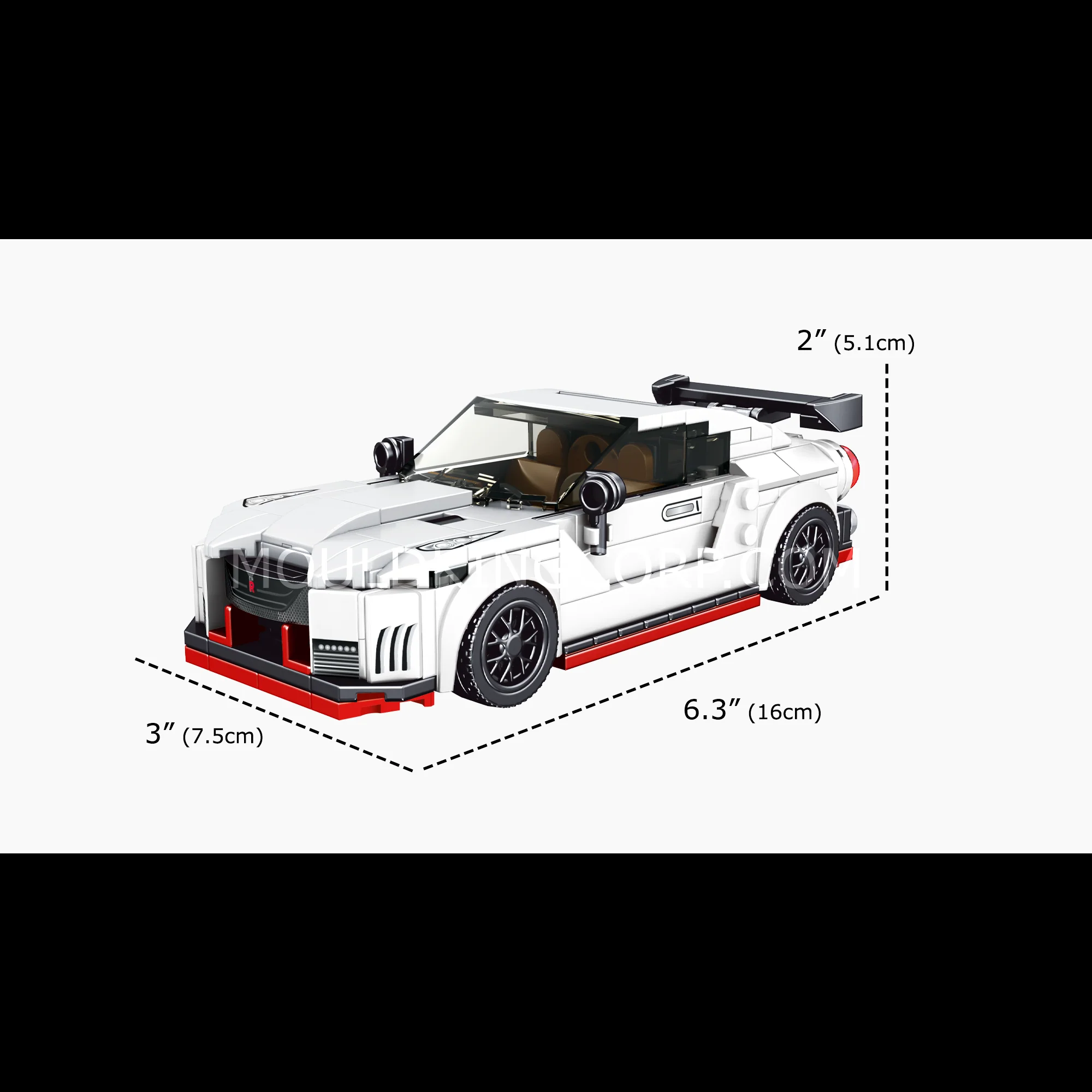 Mould King 27031S GTR Sports Car Model Kit | 384 PCS - Image 6